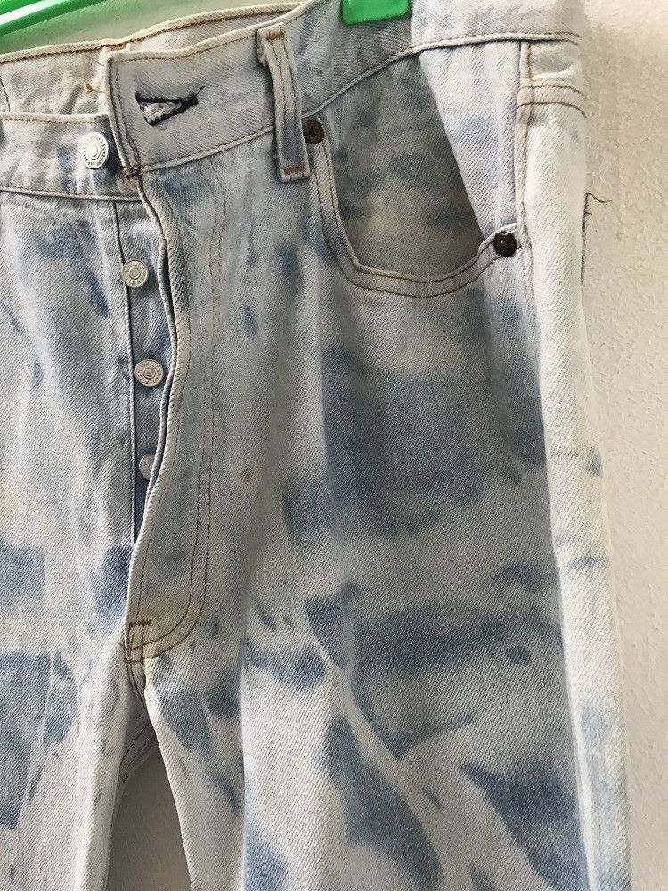 Levi's 90s Levi's 501 Jeans Made in Usa Bleached Denim Size US 35 - 6 Thumbnail