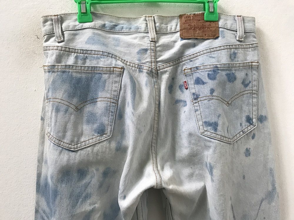 Levi's 90s Levi's 501 Jeans Made in Usa Bleached Denim Size US 35 - 8 Thumbnail