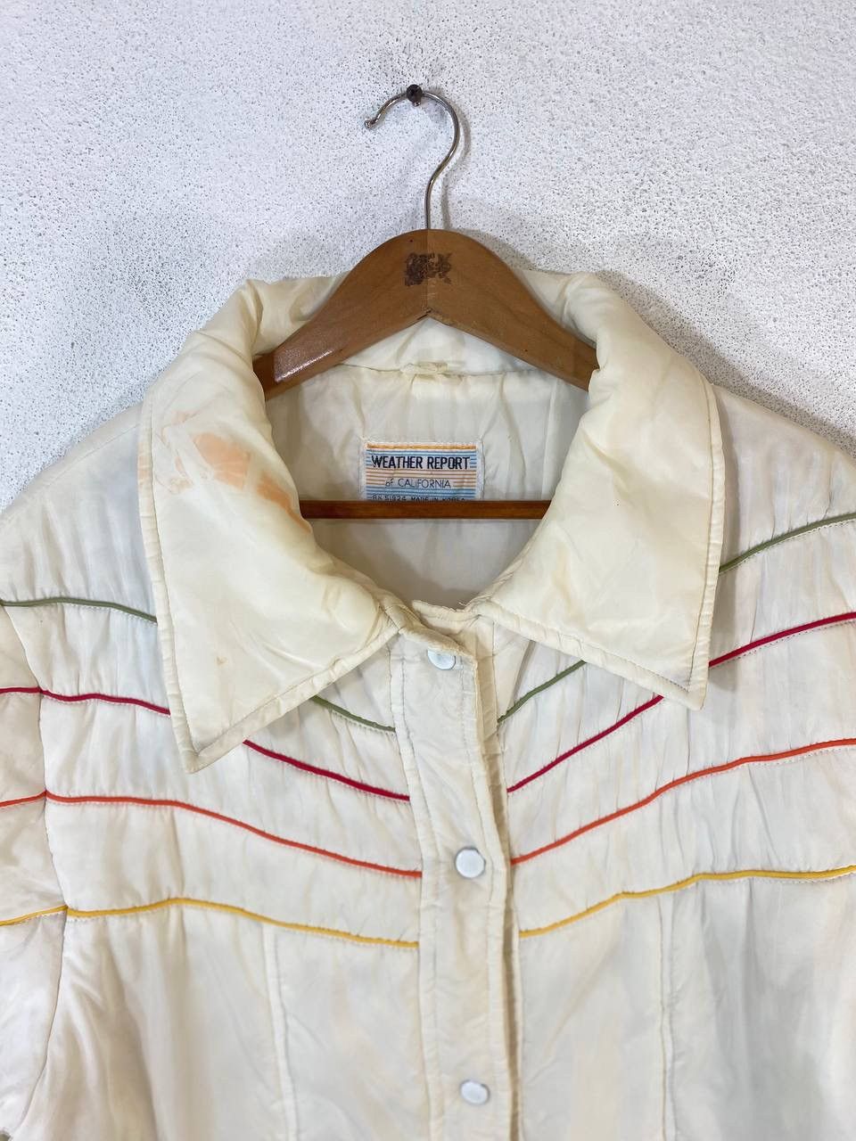Vintage Vintage Retro Puffer White Ski Jacket Nice Design Size US L / EU 52-54 / 3 - 6 Thumbnail