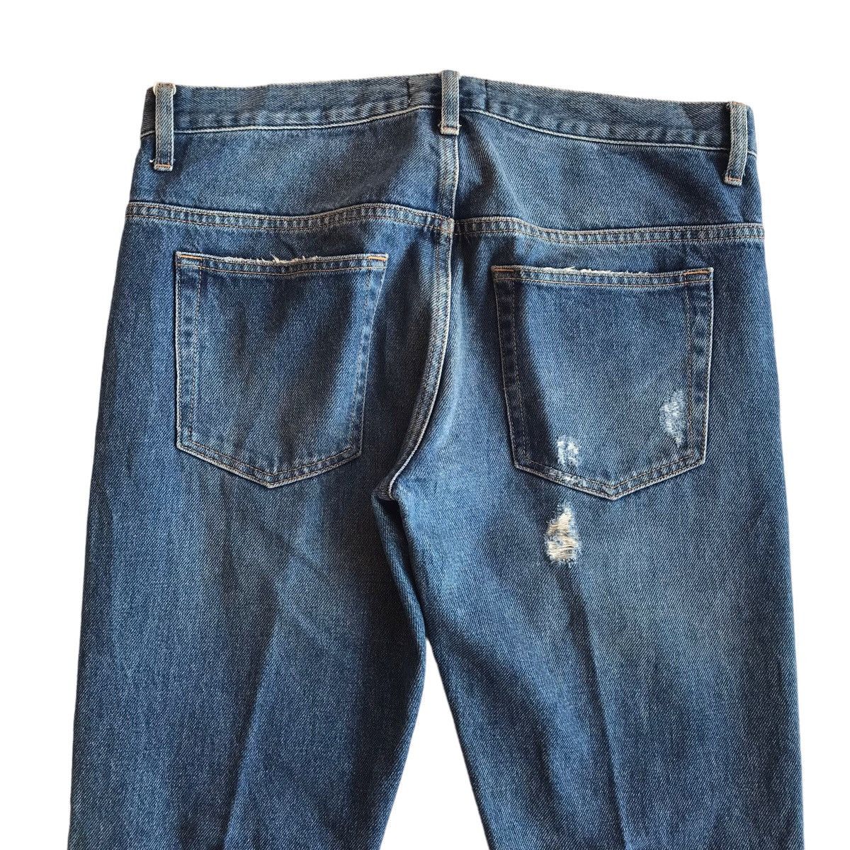 Sandro Sandro Paris Droit Distressed Denim Pants Size US 33 - 3 Thumbnail
