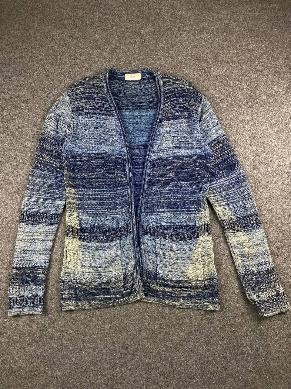 Japanese Brand azul by moussy knitted cardigan nice design Size US L / EU 52-54 / 3 - 1 Thumbnail
