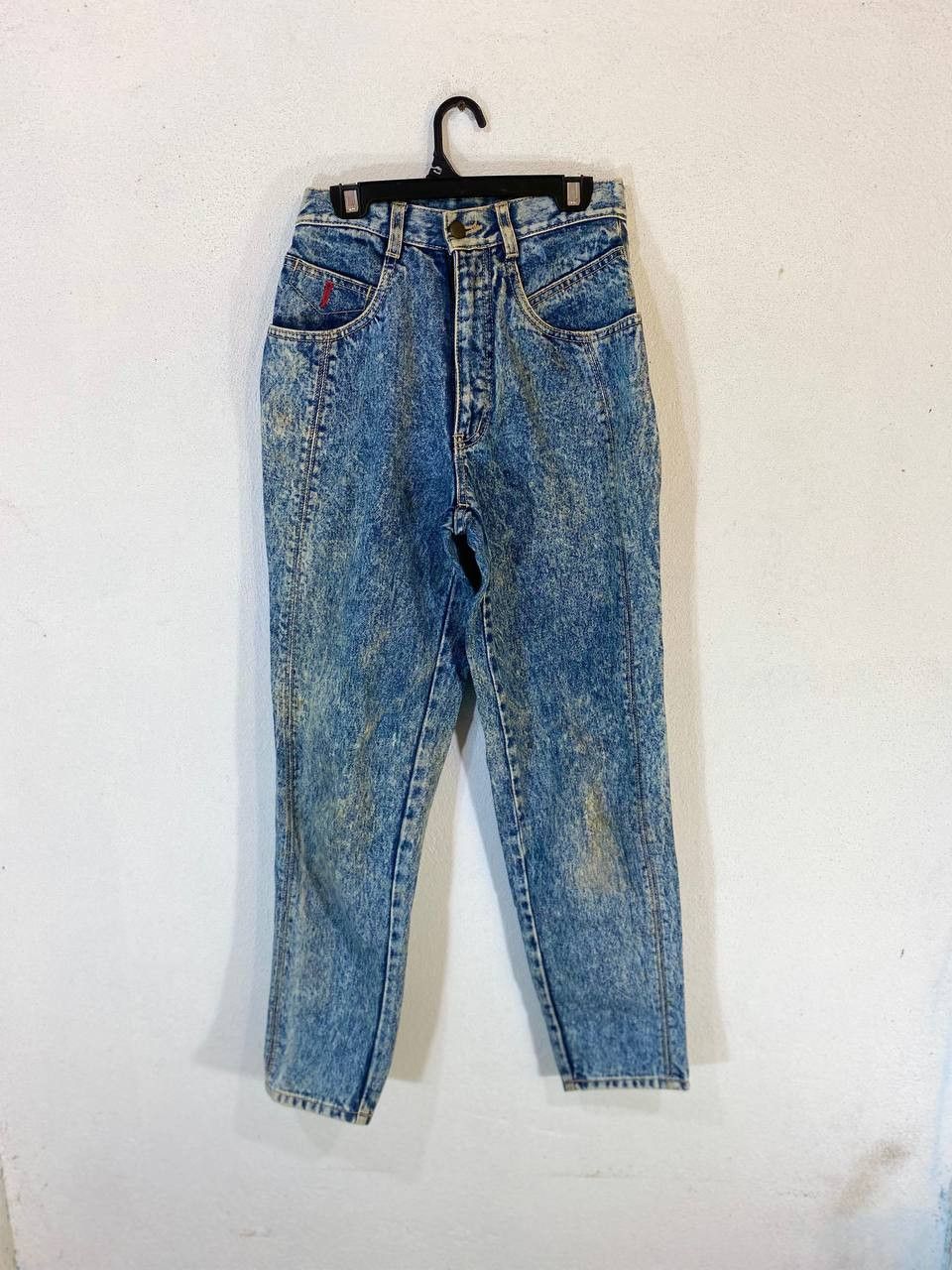 image of Vintage Camel Road Acid Wash Denim Nice Design in Light Blue, Men's (Size 26)