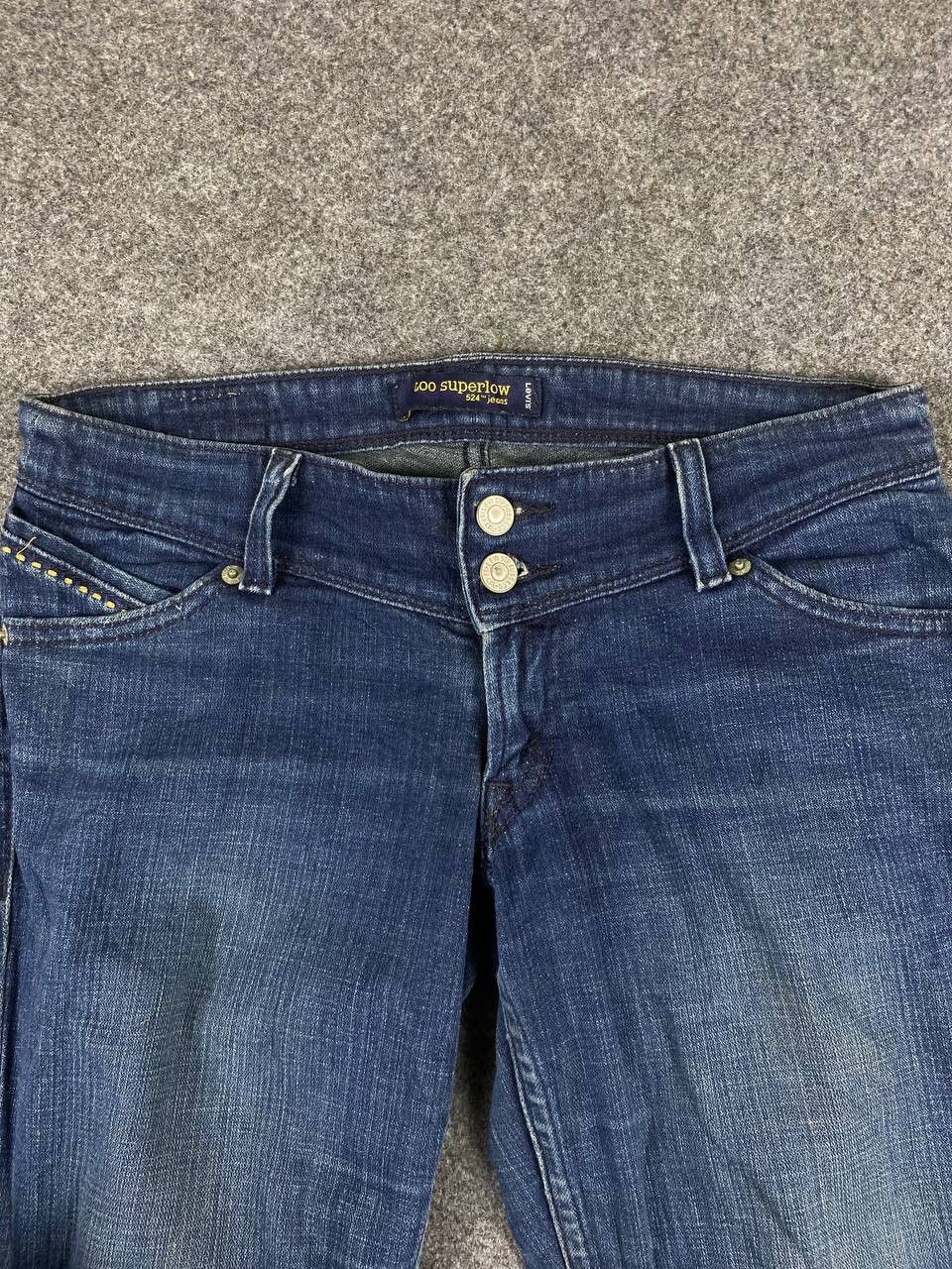 Levi's levis 524 too superlow skinny distressed denim Size 30" / US 8 / IT 44 - 8 Thumbnail