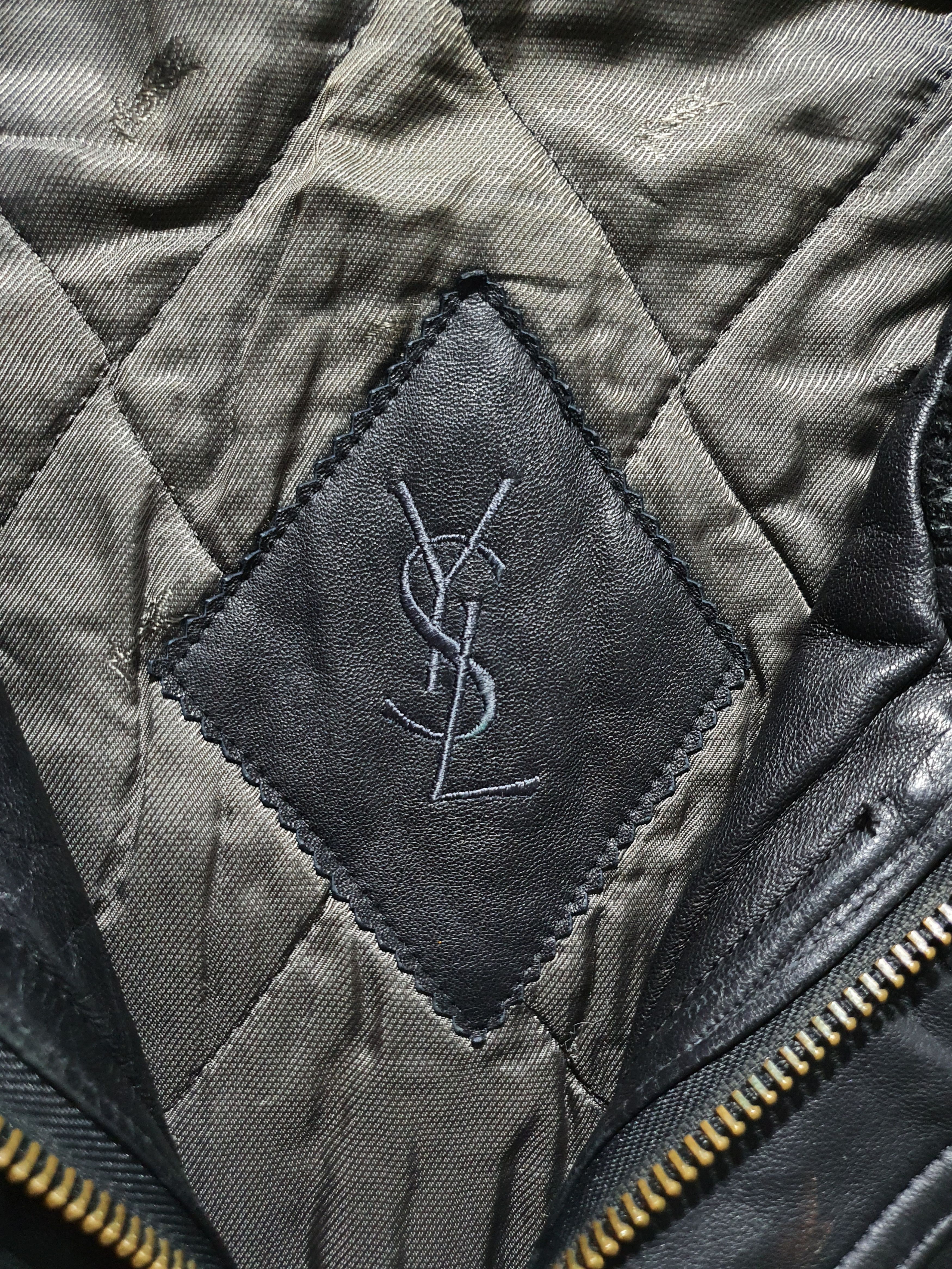 Genuine Leather × Vintage × Yves Saint Laurent Vintage 90s YSL Yves Saint Laurent Leather Parka Size US XL / EU 56 / 4 - 8 Thumbnail