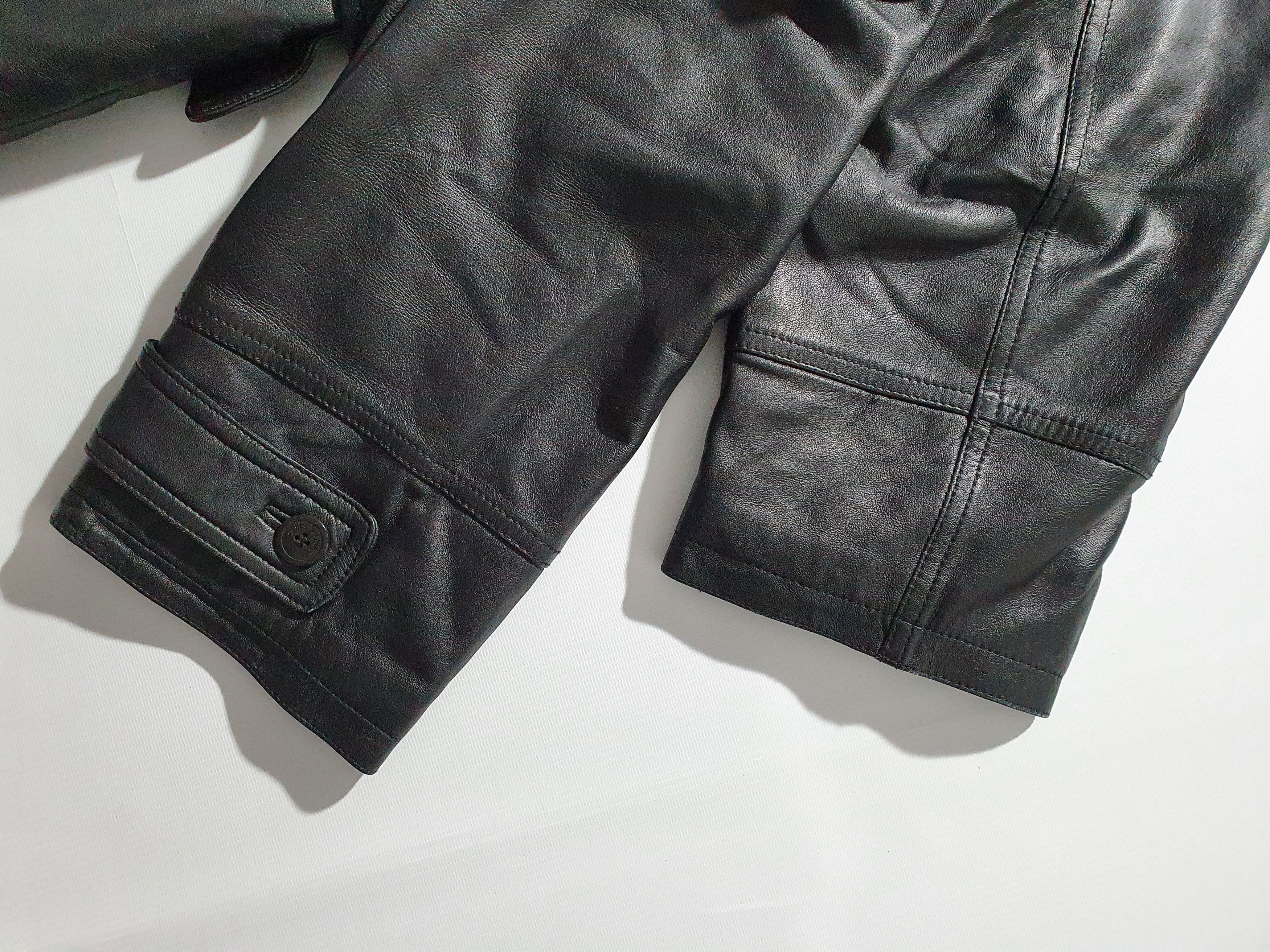 Genuine Leather × Vintage × Yves Saint Laurent Vintage 90s YSL Yves Saint Laurent Leather Parka Size US XL / EU 56 / 4 - 7 Thumbnail