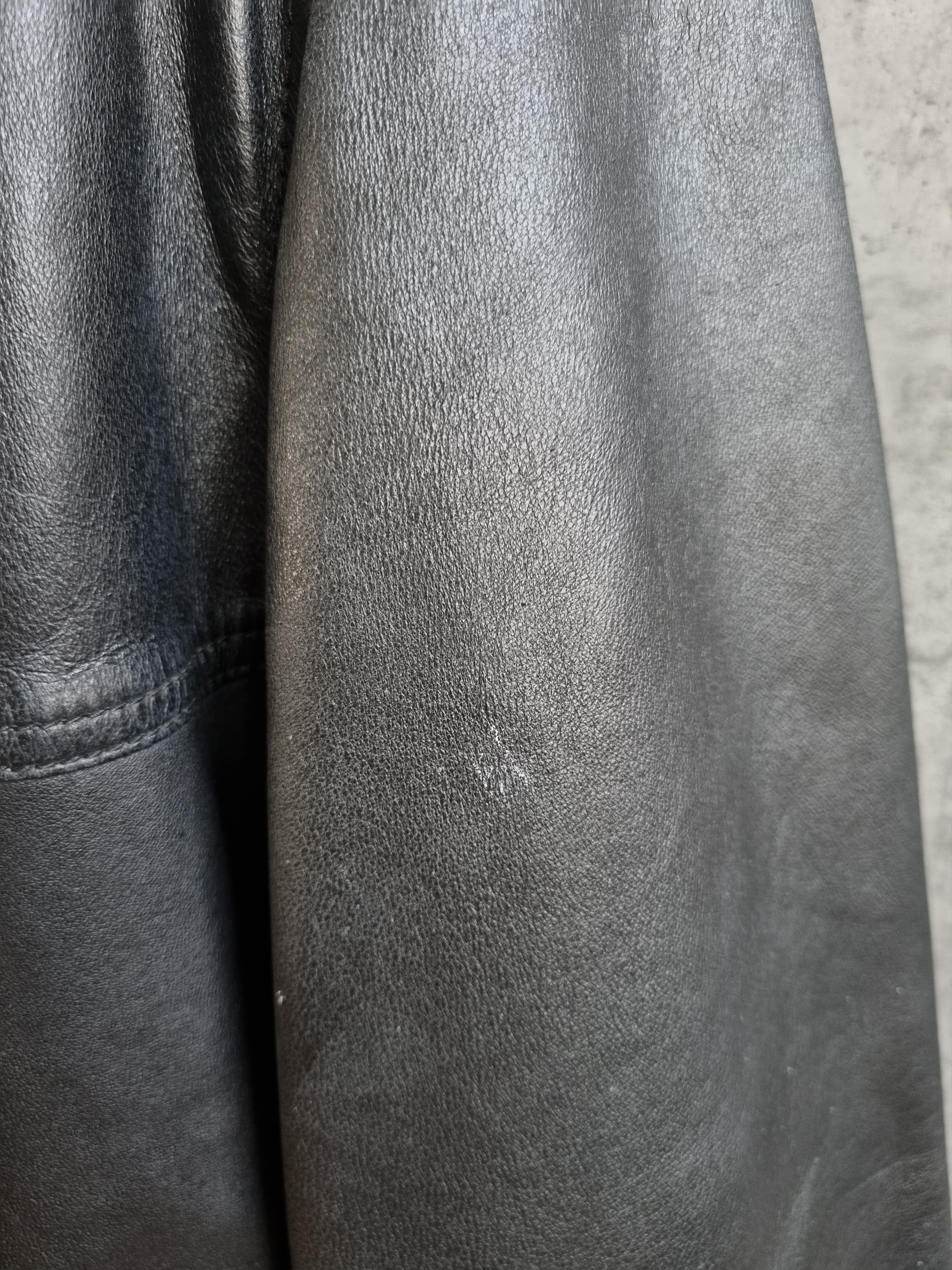 Genuine Leather × Vintage × Yves Saint Laurent Vintage 90s YSL Yves Saint Laurent Leather Parka Size US XL / EU 56 / 4 - 11 Thumbnail