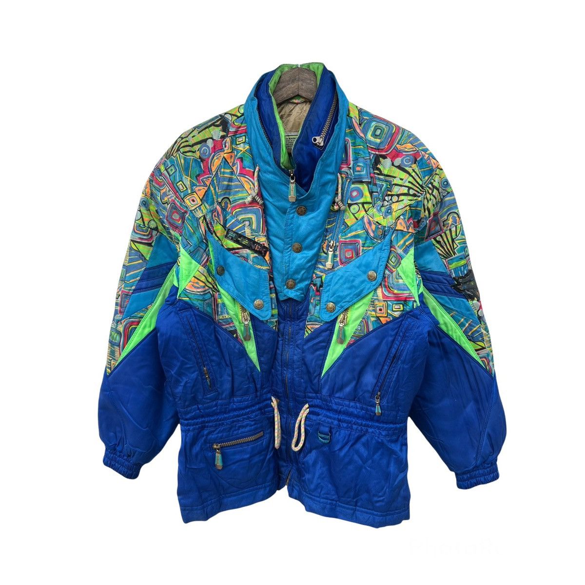 Japanese Brand VINTAGE PHENIX SKI JACKET MULTI COLOUR RARE DESIGN NAVAJO Size US M / EU 48-50 / 2 - 1 Thumbnail