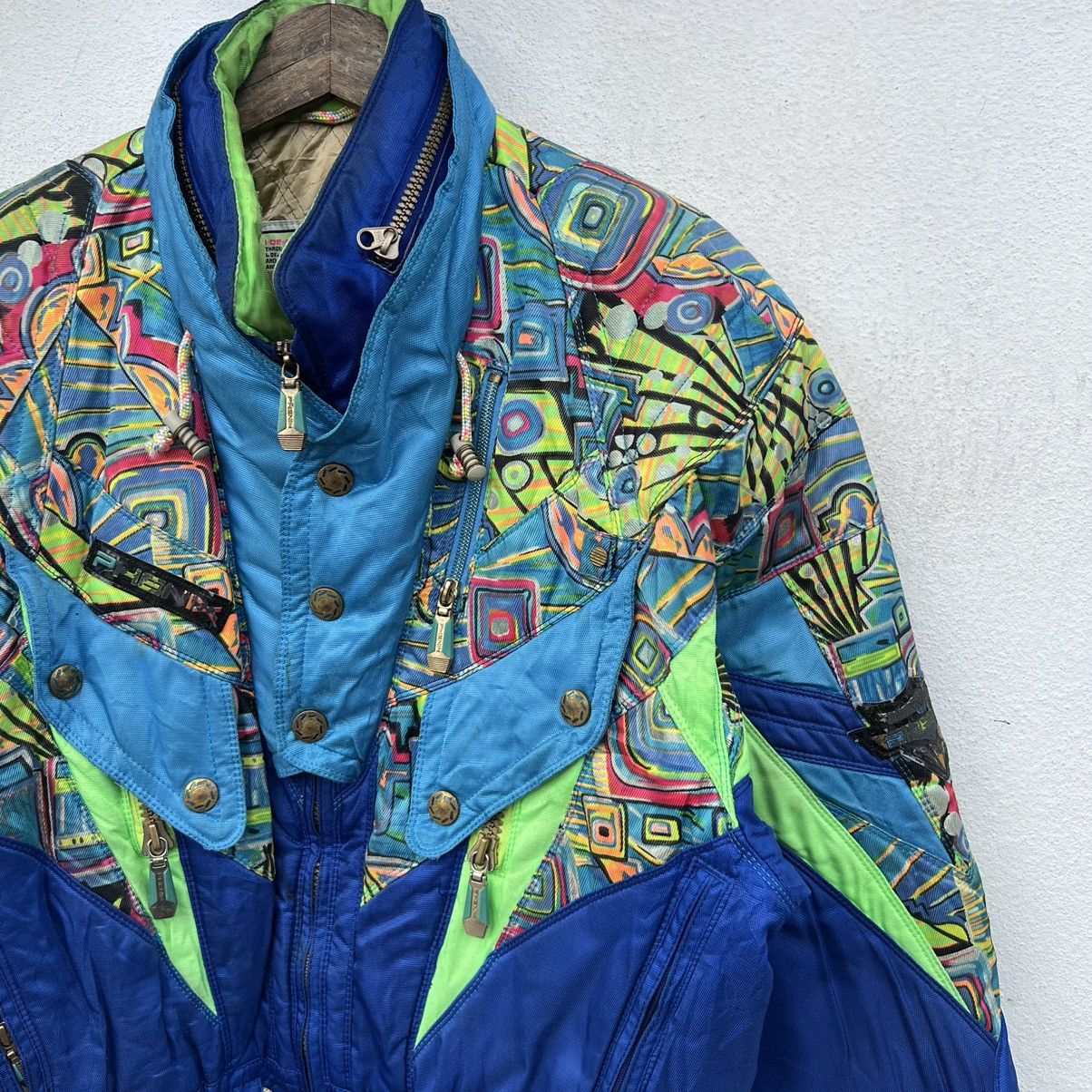 Japanese Brand VINTAGE PHENIX SKI JACKET MULTI COLOUR RARE DESIGN NAVAJO Size US M / EU 48-50 / 2 - 2 Thumbnail