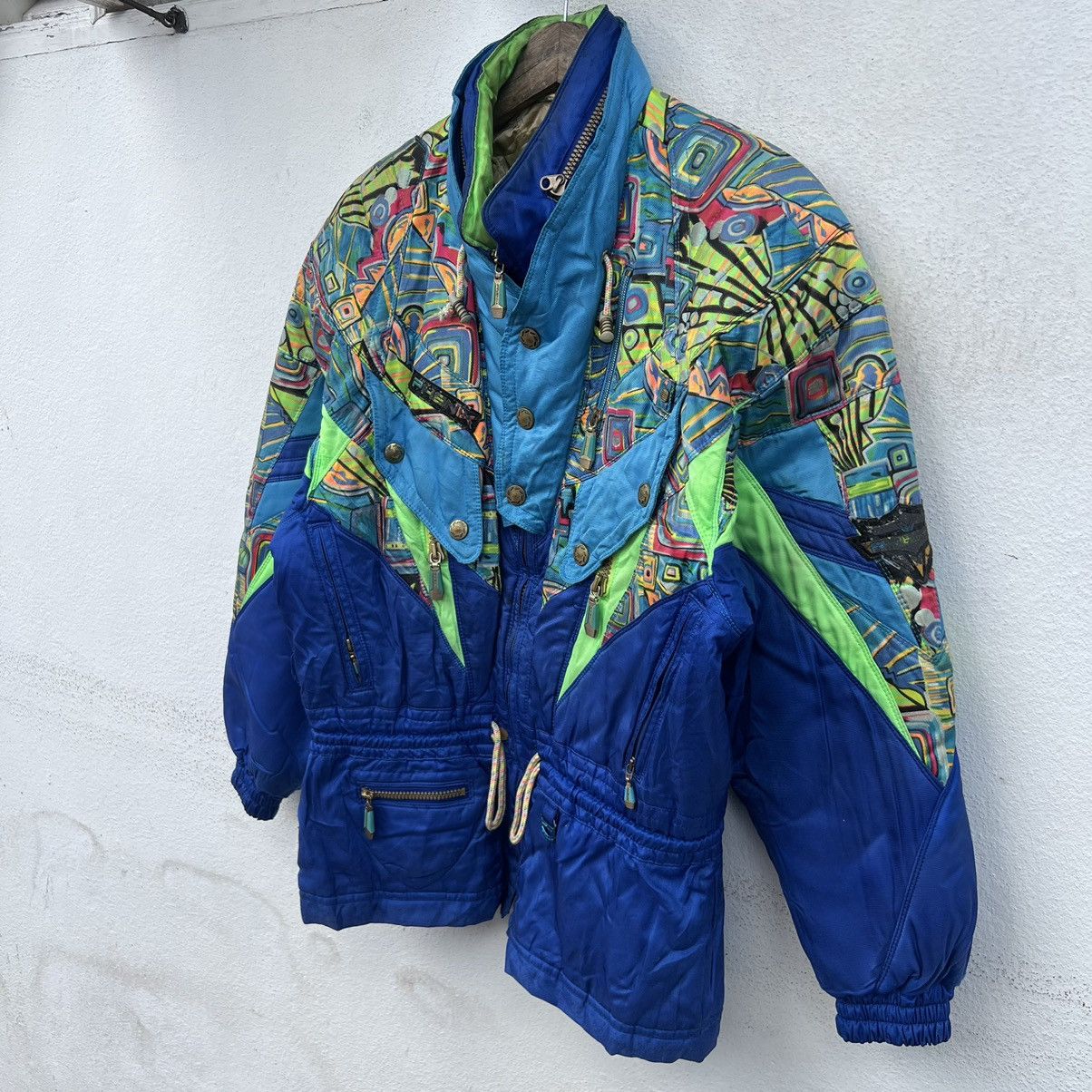 Japanese Brand VINTAGE PHENIX SKI JACKET MULTI COLOUR RARE DESIGN NAVAJO Size US M / EU 48-50 / 2 - 3 Thumbnail