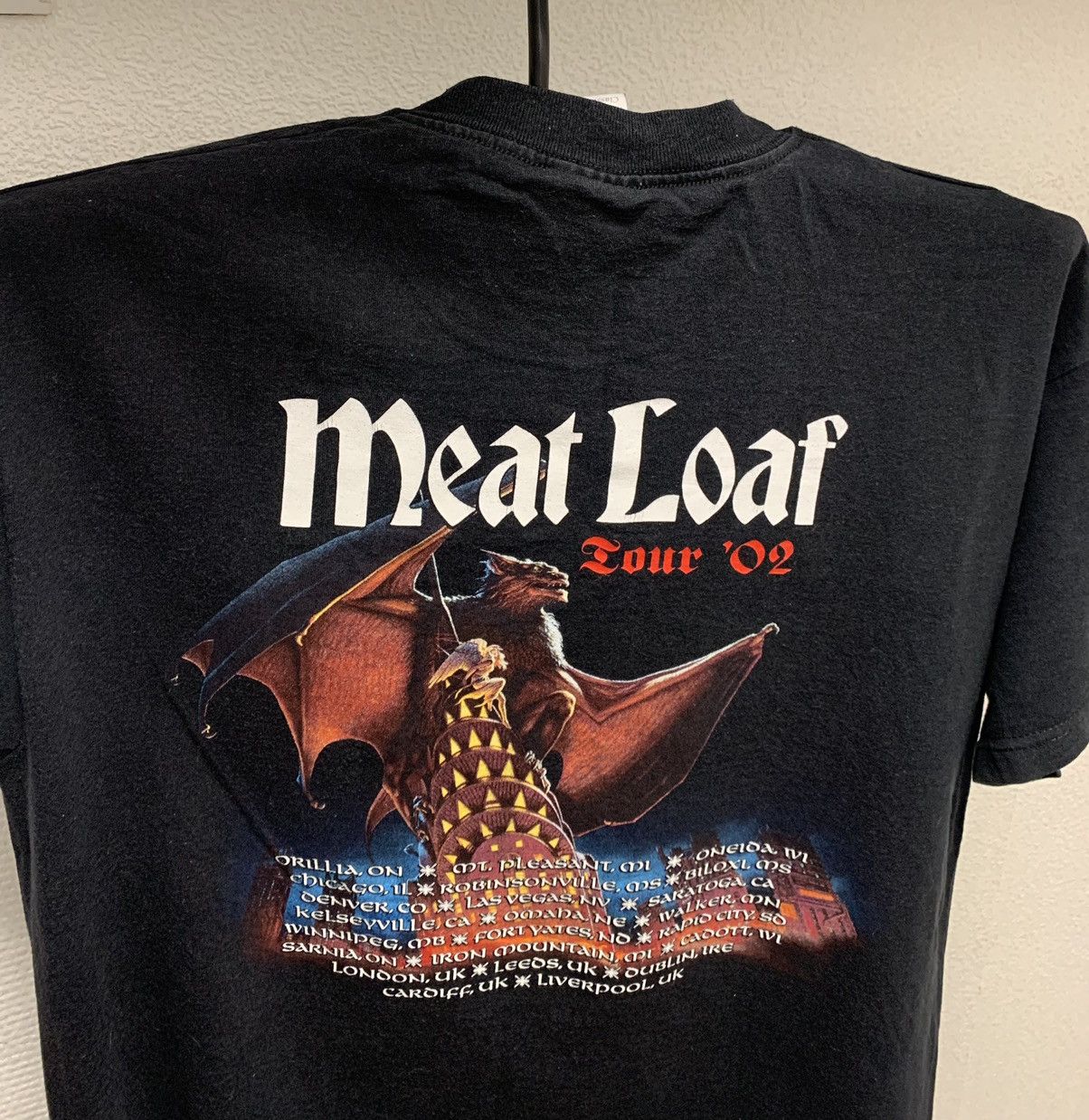 Band Tees Meat Loaf band tee tour t-shirt 2002 Xl black rock Size US XL / EU 56 / 4 - 4 Thumbnail