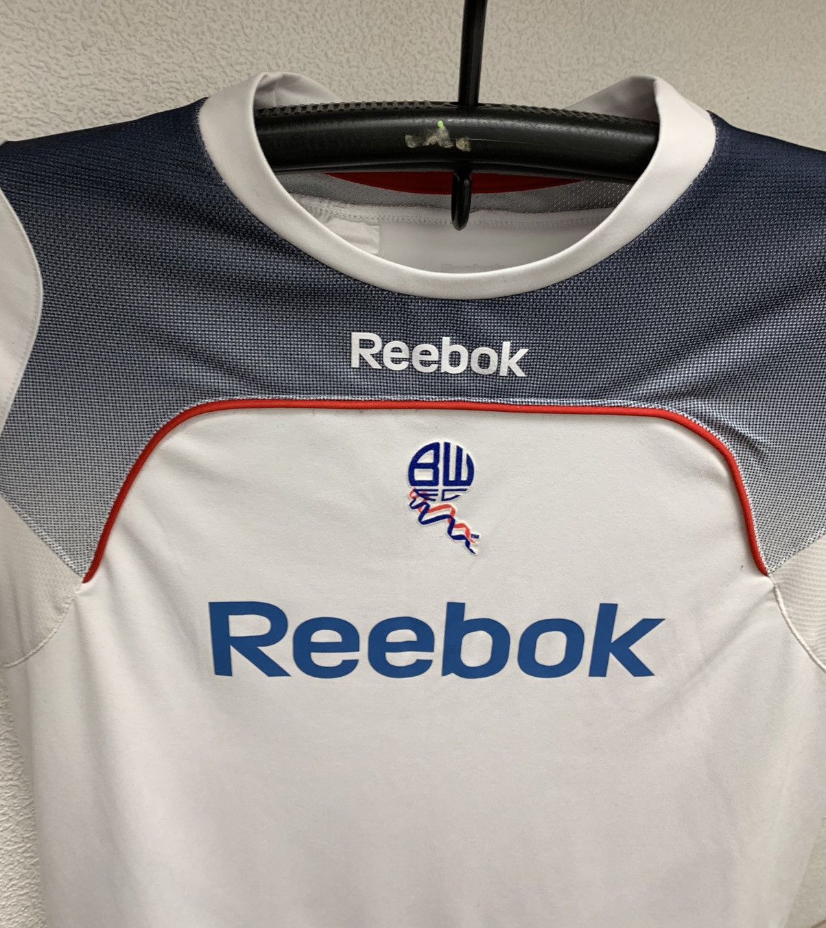 Reebok Reebok Bolton Davies 14 soccer jersey white S size vintage Size US S / EU 44-46 / 1 - 3 Thumbnail