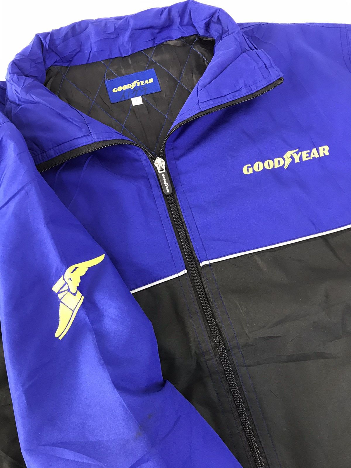 Vintage Goodyear Ice Navi 7 Jacket Zip Snap Button Embroidery Design Size US L / EU 52-54 / 3 - 4 Thumbnail