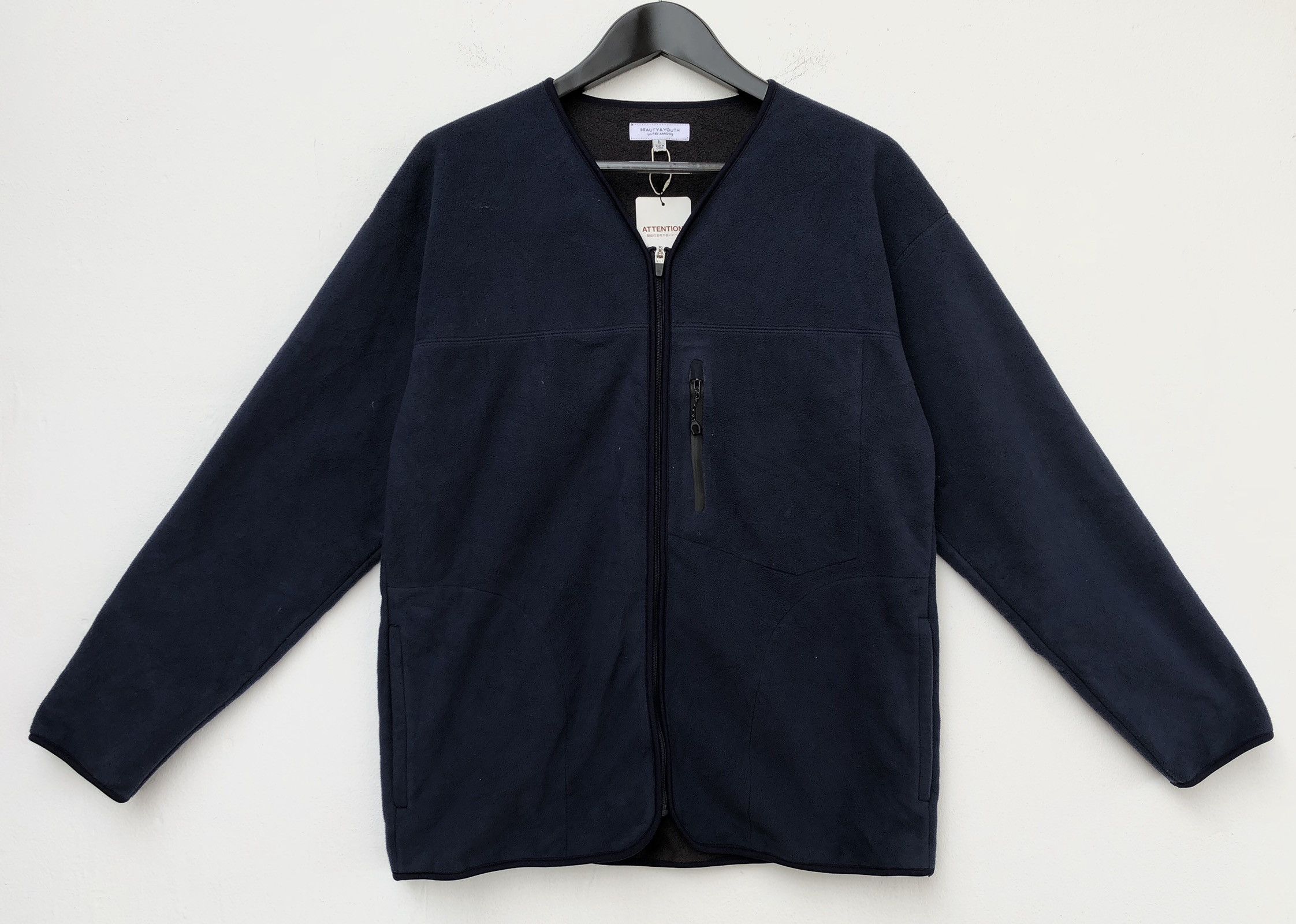 BEAUTY&YOUTH × Japanese Brand × United Arrows BEAUTY AND YOUTH SIDE POCKET FLEECE LIGHT JACKET Size US L / EU 52-54 / 3 - 1 Thumbnail