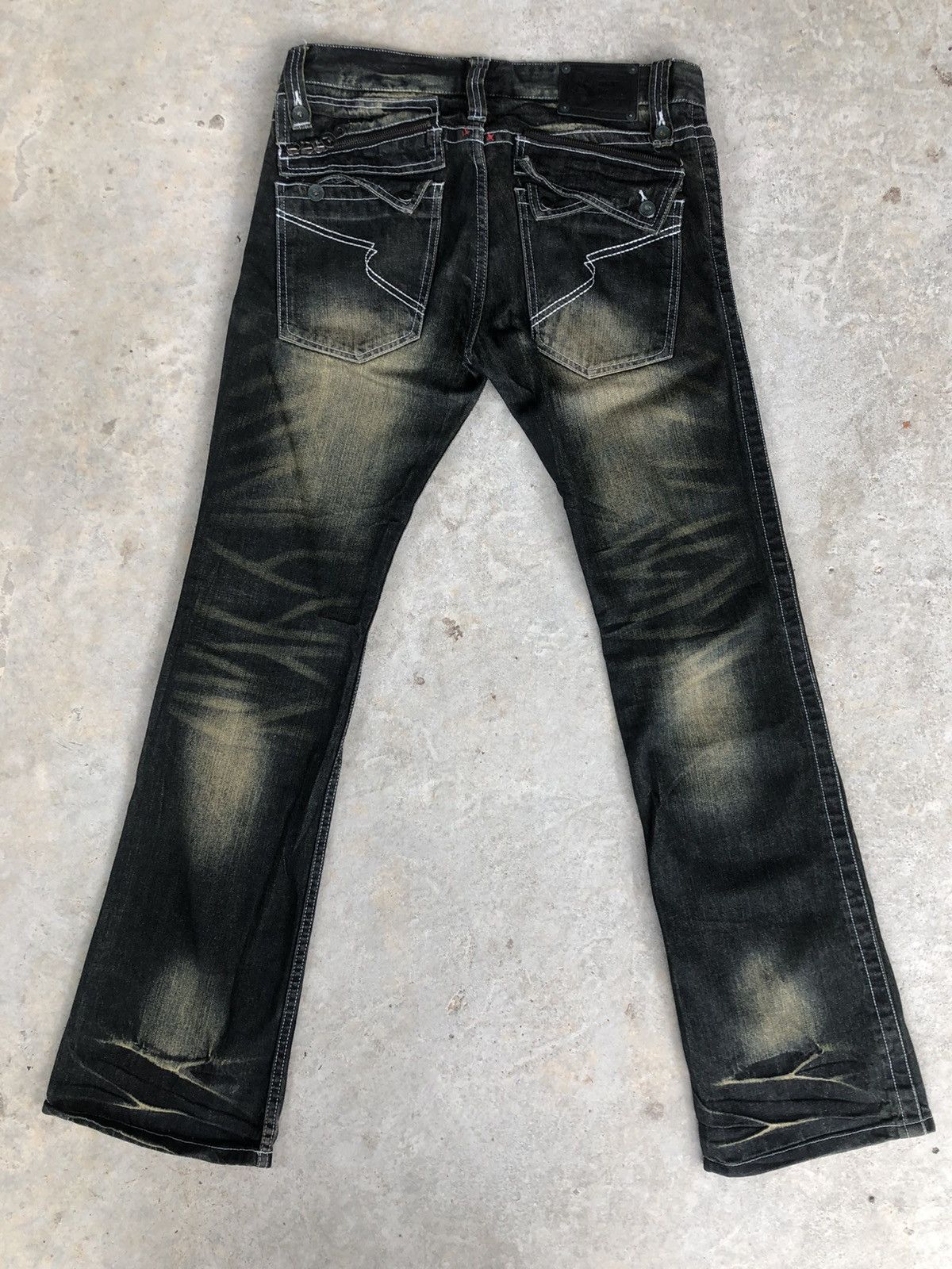 semanticdesign Semantic Design Flared Jeans Distressed Jeans Size US 34 / EU 50 - 2 Thumbnail