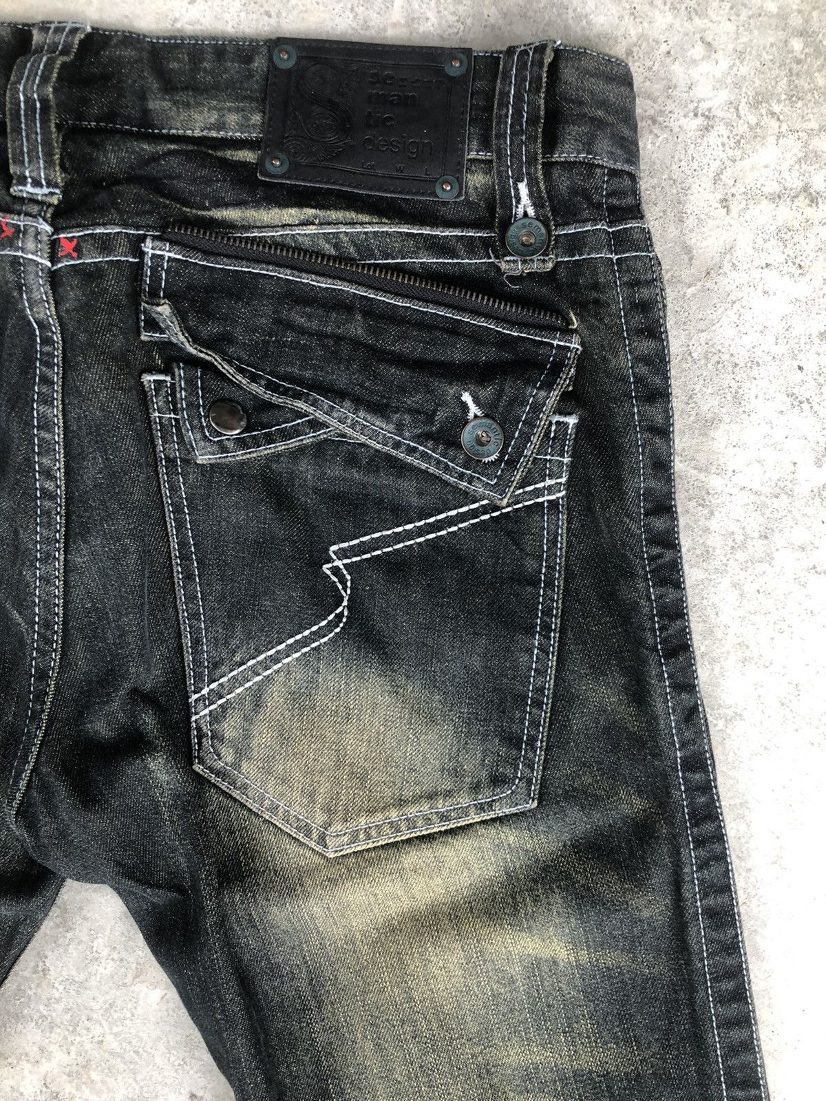 semanticdesign Semantic Design Flared Jeans Distressed Jeans Size US 34 / EU 50 - 11 Thumbnail