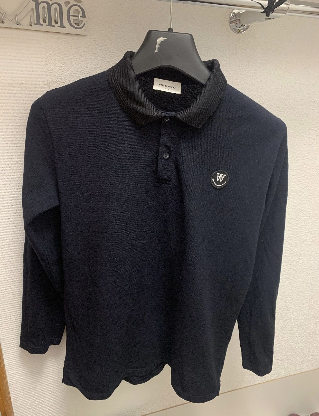 Wood Wood Wood Wood longsleeve M logo navy blue Size US M / EU 48-50 / 2 - 1 Thumbnail
