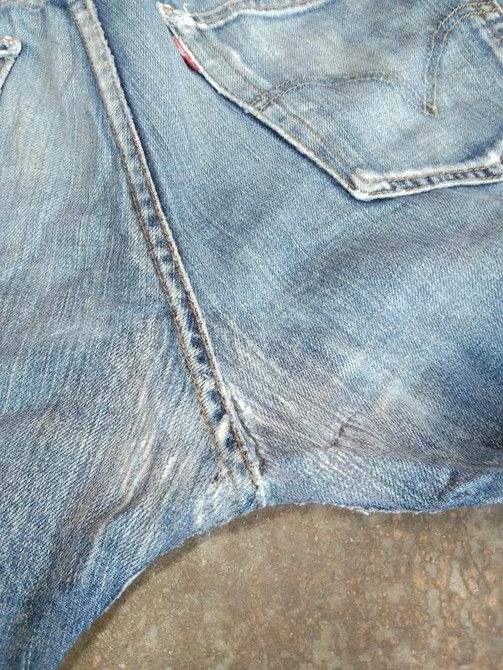 Levi's Vintage Levi's 501 Repaired Distressed Jeans 34x35 Size US 34 / EU 50 - 7 Thumbnail