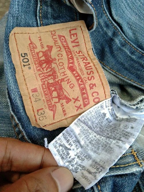 Levi's Vintage Levi's 501 Repaired Distressed Jeans 34x35 Size US 34 / EU 50 - 12 Thumbnail