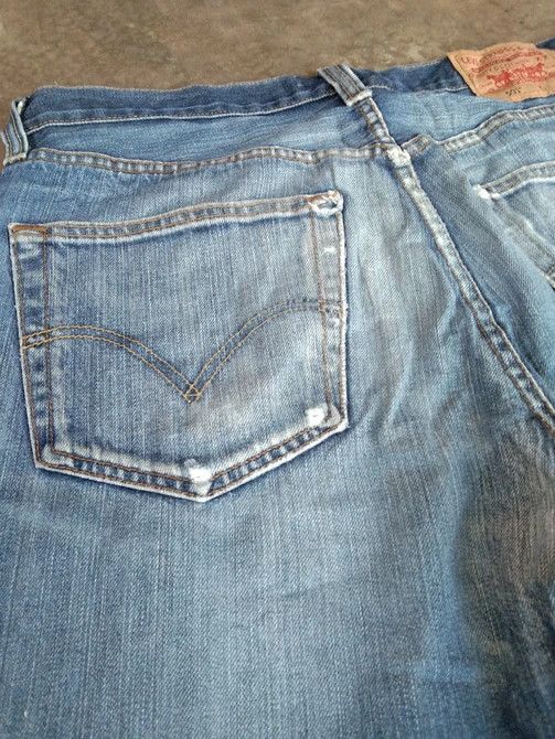 Levi's Vintage Levi's 501 Repaired Distressed Jeans 34x35 Size US 34 / EU 50 - 5 Thumbnail