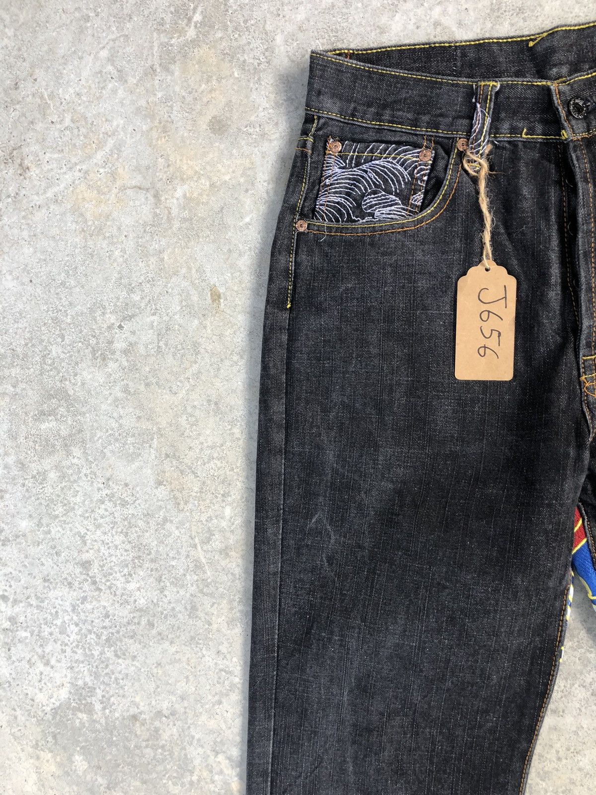 RMC Jeans Red Monkey Comapny Embroiedred Jeans Size US 30 / EU 46 - 4 Thumbnail