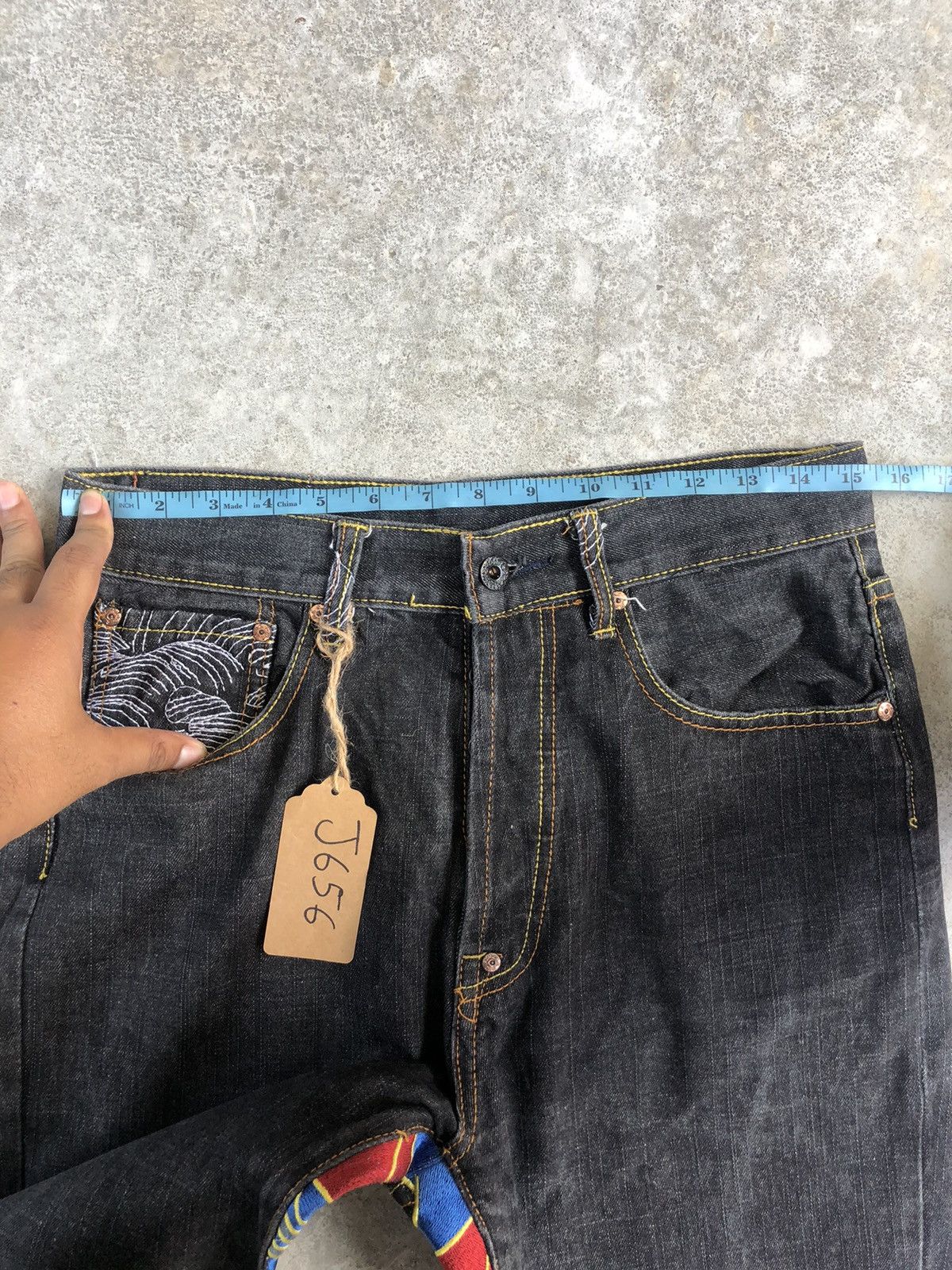 RMC Jeans Red Monkey Comapny Embroiedred Jeans Size US 30 / EU 46 - 23 Thumbnail