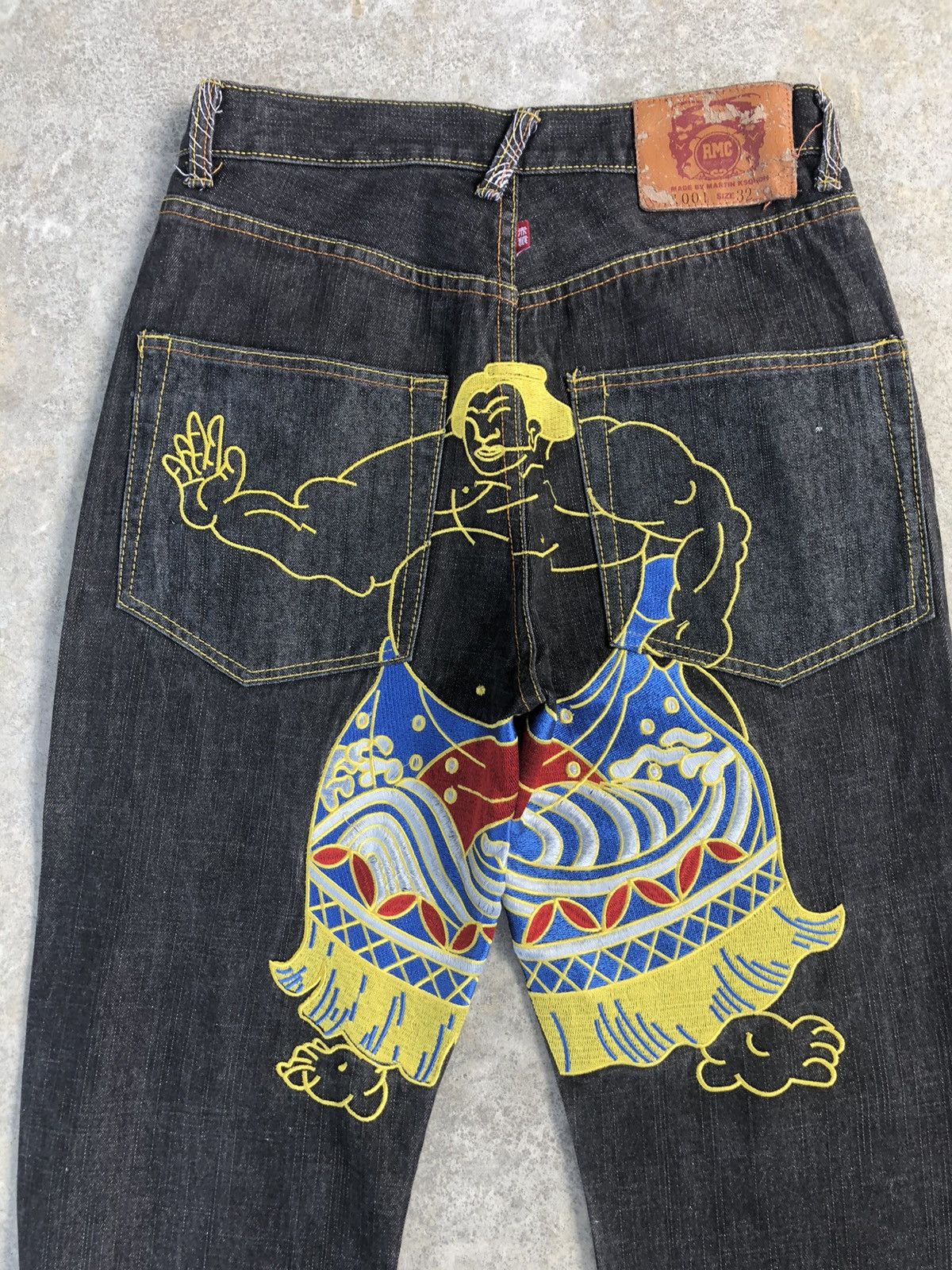 RMC Jeans Red Monkey Comapny Embroiedred Jeans Size US 30 / EU 46 - 10 Thumbnail