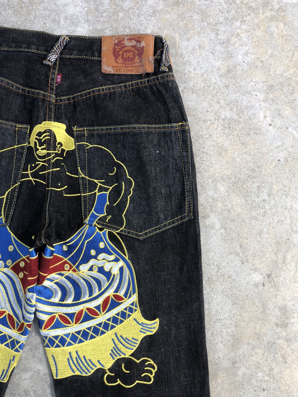 RMC Jeans Red Monkey Comapny Embroiedred Jeans Size US 30 / EU 46 - 12 Thumbnail