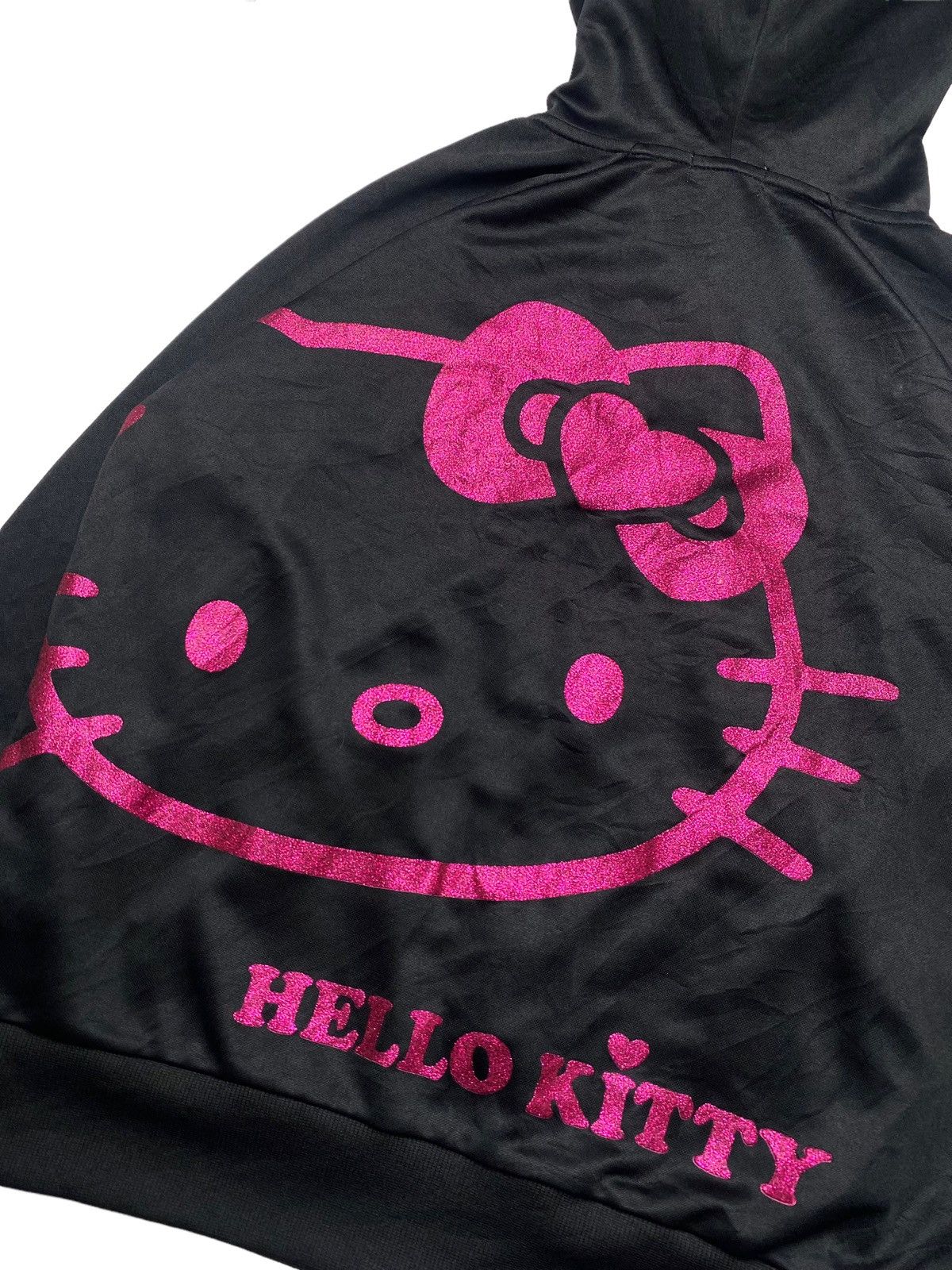 Japanese Brand 2000s Hello Kity - Glitter Printed Zip Hoodie Size US L / EU 52-54 / 3 - 3 Thumbnail