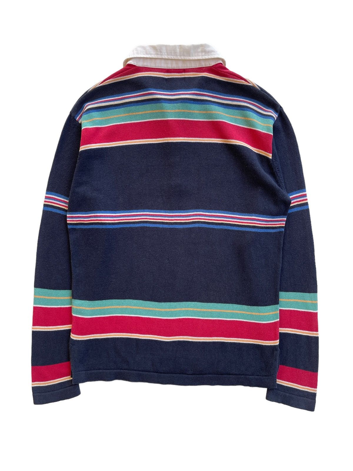 Chaps Vintage 90s Chaps Knitted Rugby Shirts Size US M / EU 48-50 / 2 - 2 Thumbnail