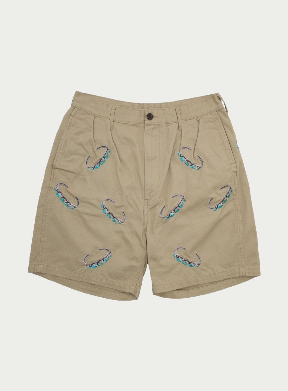 image of Kapital Navajo Engagement Ring Shorts (M) in Beige, Men's (Size 30)