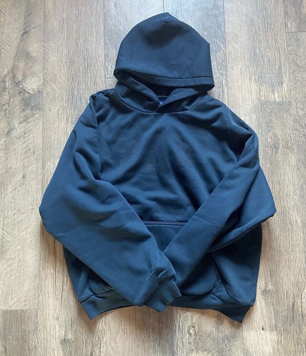 Balenciaga Yzy gap balenciaga dark blue hoodie | Grailed