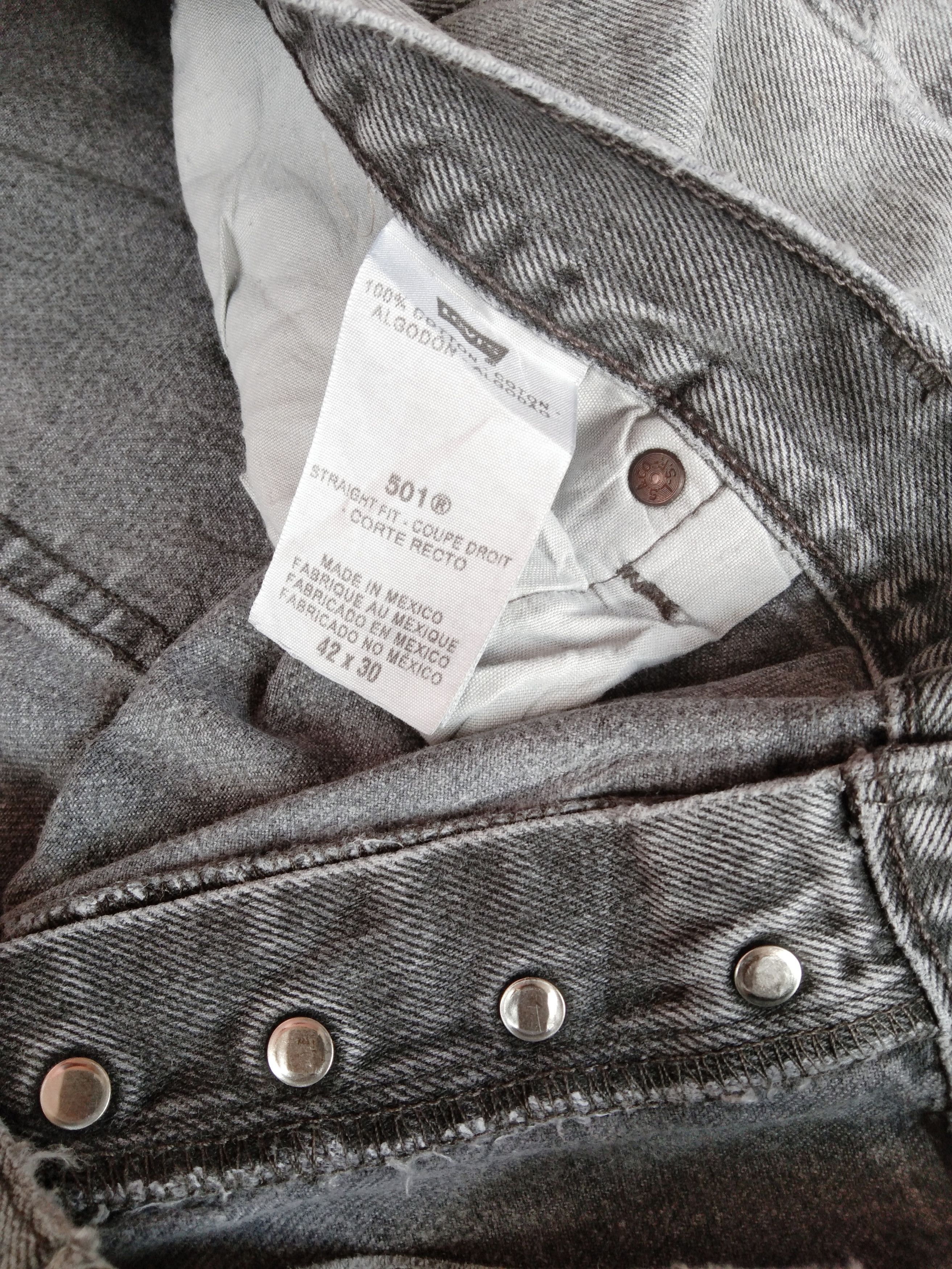 Levi's × Vintage Vintage Levis 501 Thrashed Distressed Jeans 40x28 Size US 40 / EU 56 - 12 Thumbnail