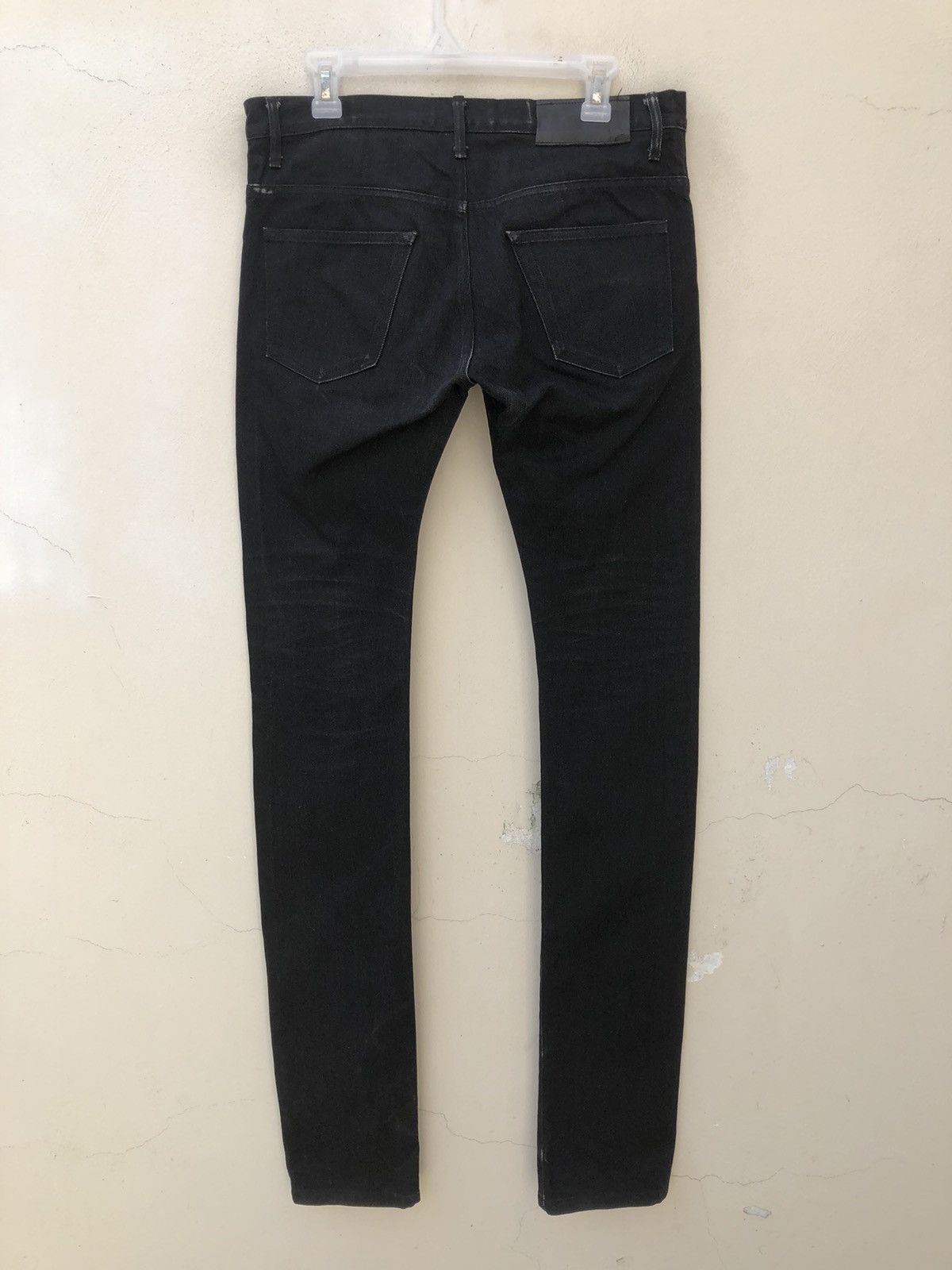 Vintage S’exprimer by Yuta Readymade Japan Black Denim Stacked Jeans Size US 30 / EU 46 - 15 Thumbnail