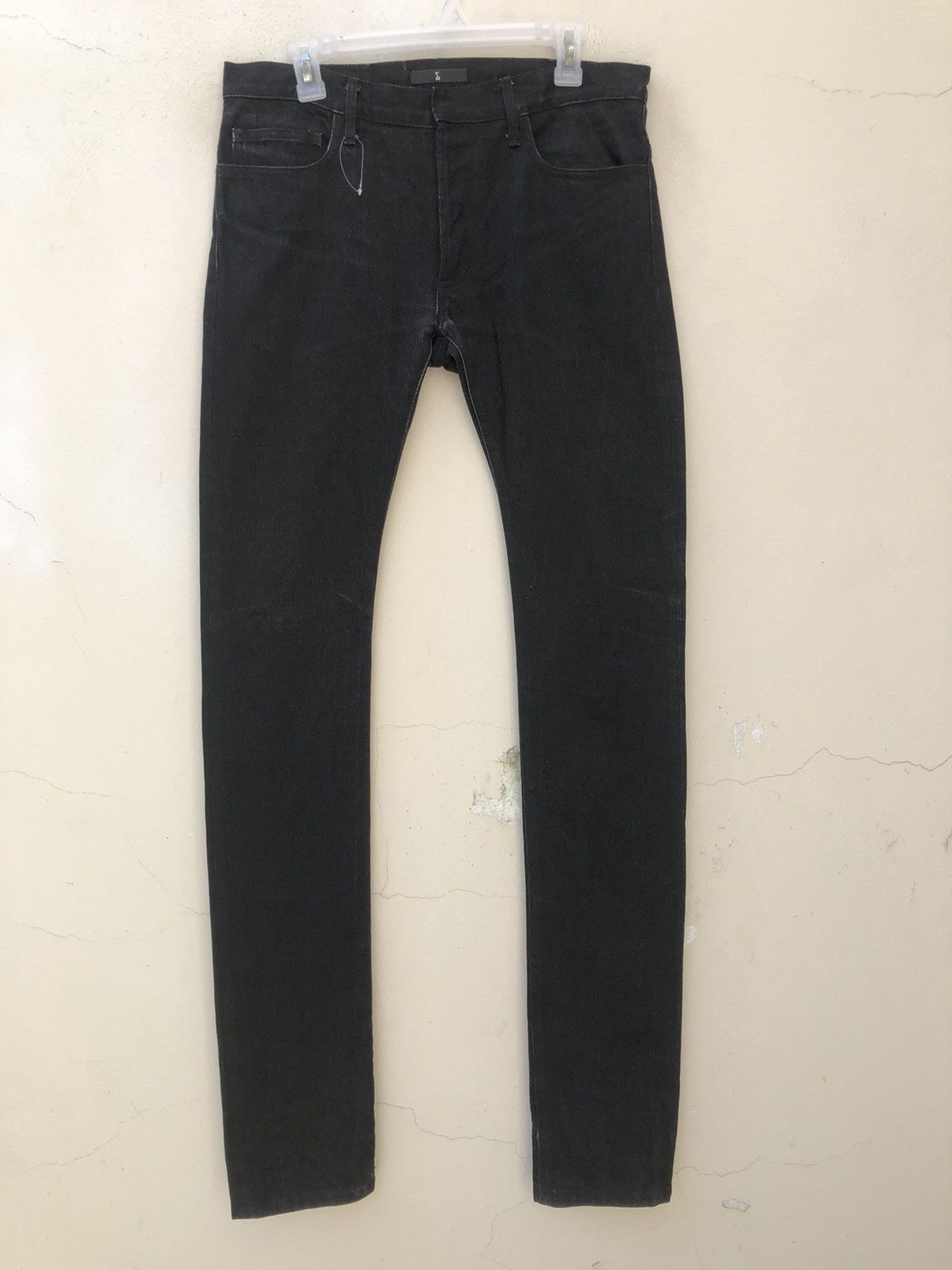 Vintage S’exprimer by Yuta Readymade Japan Black Denim Stacked Jeans Size US 30 / EU 46 - 6 Thumbnail