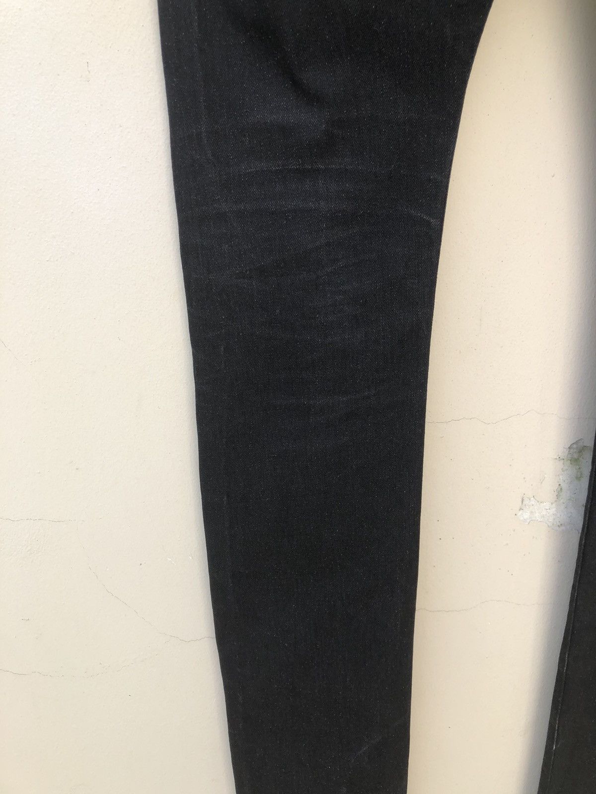 Vintage S’exprimer by Yuta Readymade Japan Black Denim Stacked Jeans Size US 30 / EU 46 - 18 Thumbnail