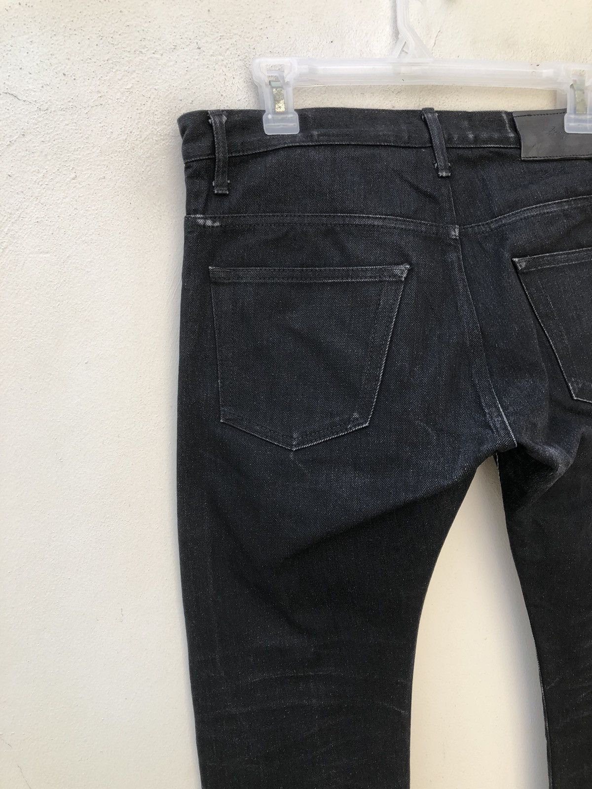 Vintage S’exprimer by Yuta Readymade Japan Black Denim Stacked Jeans Size US 30 / EU 46 - 17 Thumbnail