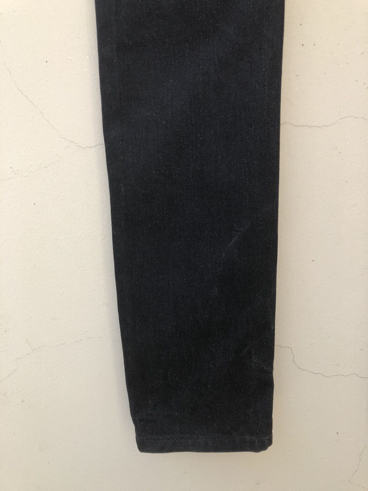 Vintage S’exprimer by Yuta Readymade Japan Black Denim Stacked Jeans Size US 30 / EU 46 - 19 Thumbnail