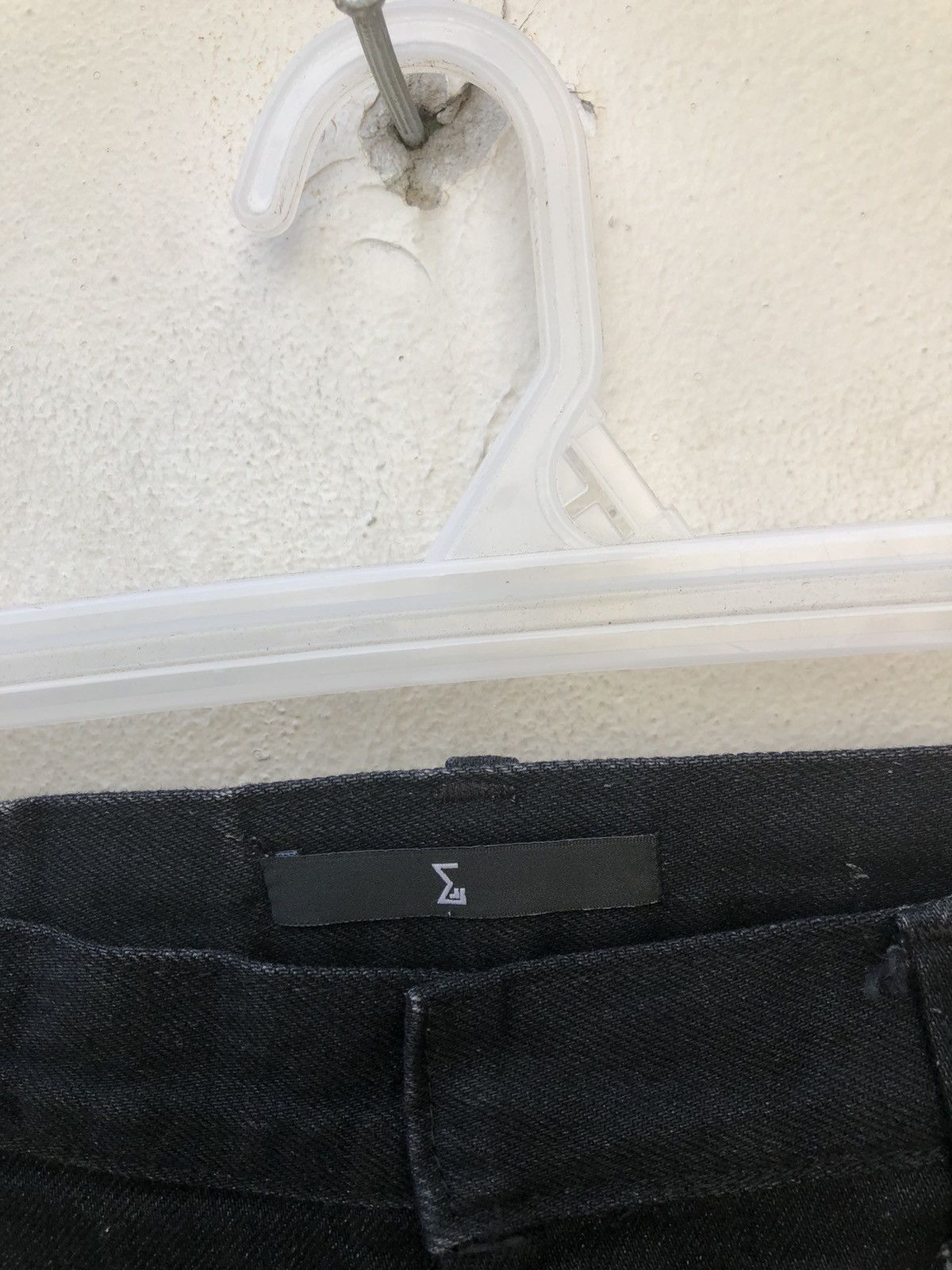 Vintage S’exprimer by Yuta Readymade Japan Black Denim Stacked Jeans Size US 30 / EU 46 - 8 Thumbnail