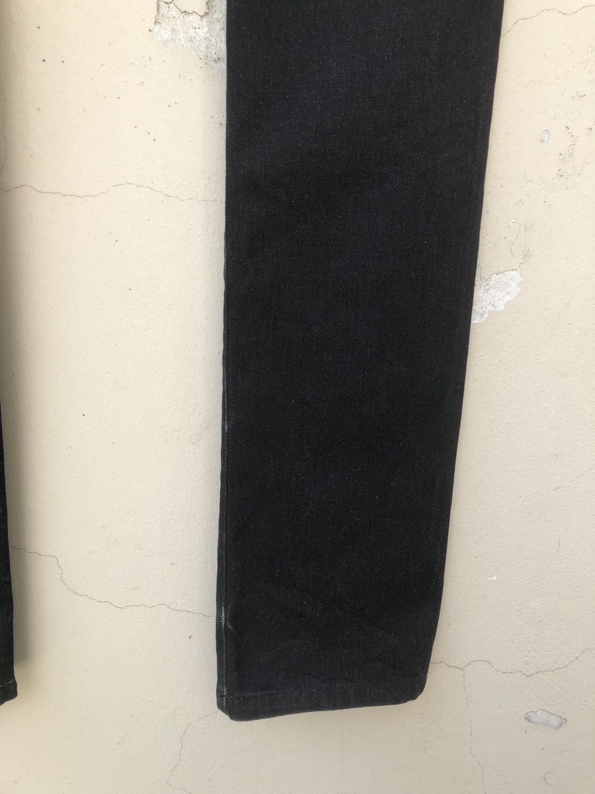 Vintage S’exprimer by Yuta Readymade Japan Black Denim Stacked Jeans Size US 30 / EU 46 - 22 Thumbnail