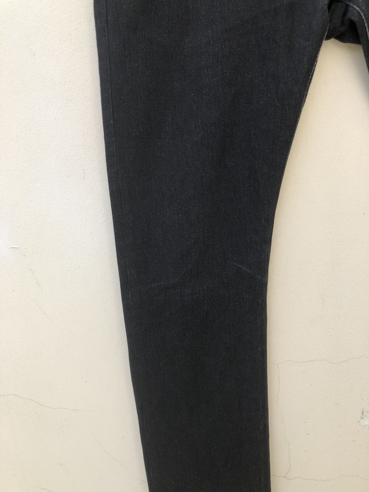 Vintage S’exprimer by Yuta Readymade Japan Black Denim Stacked Jeans Size US 30 / EU 46 - 10 Thumbnail