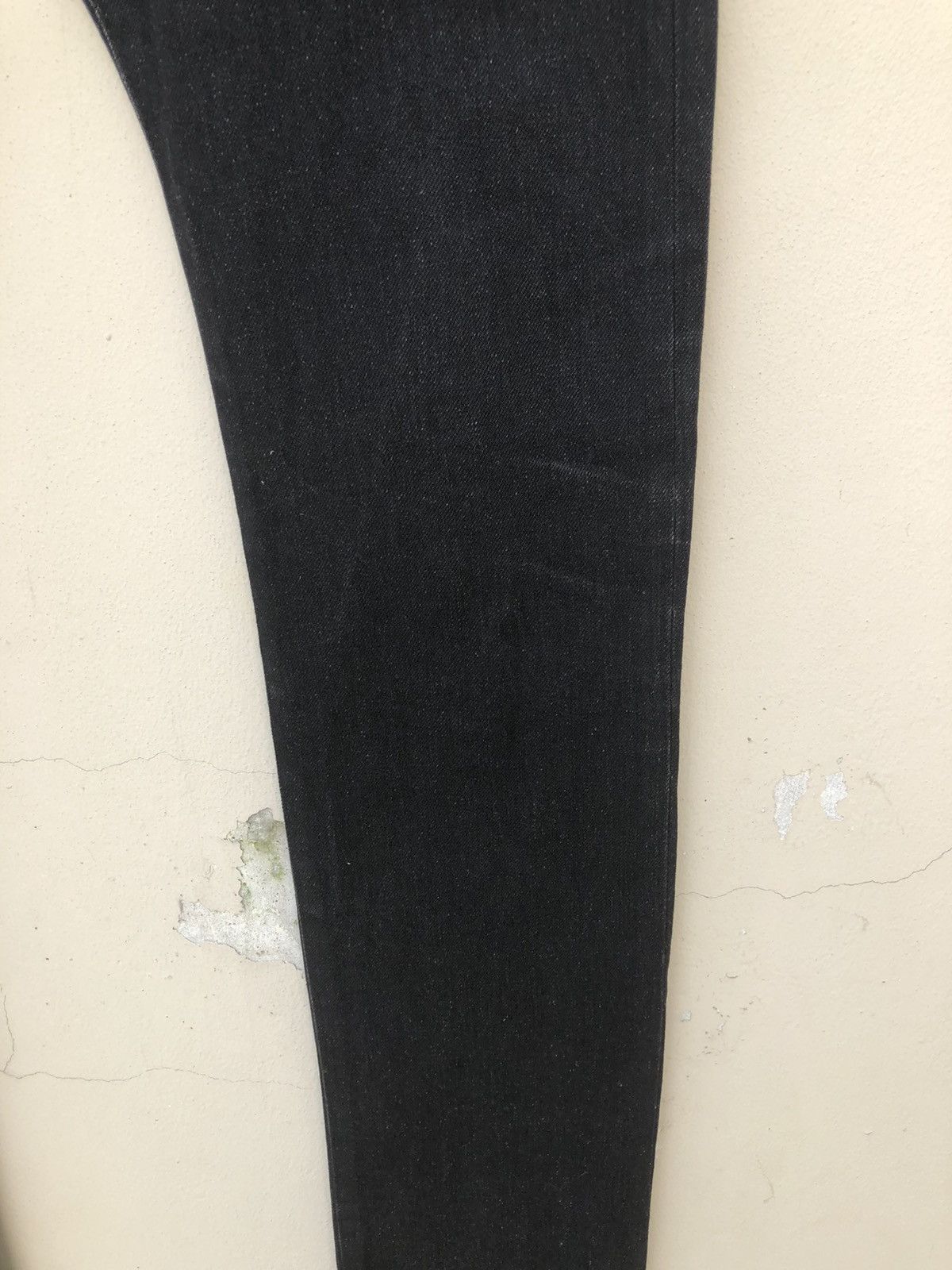 Vintage S’exprimer by Yuta Readymade Japan Black Denim Stacked Jeans Size US 30 / EU 46 - 13 Thumbnail