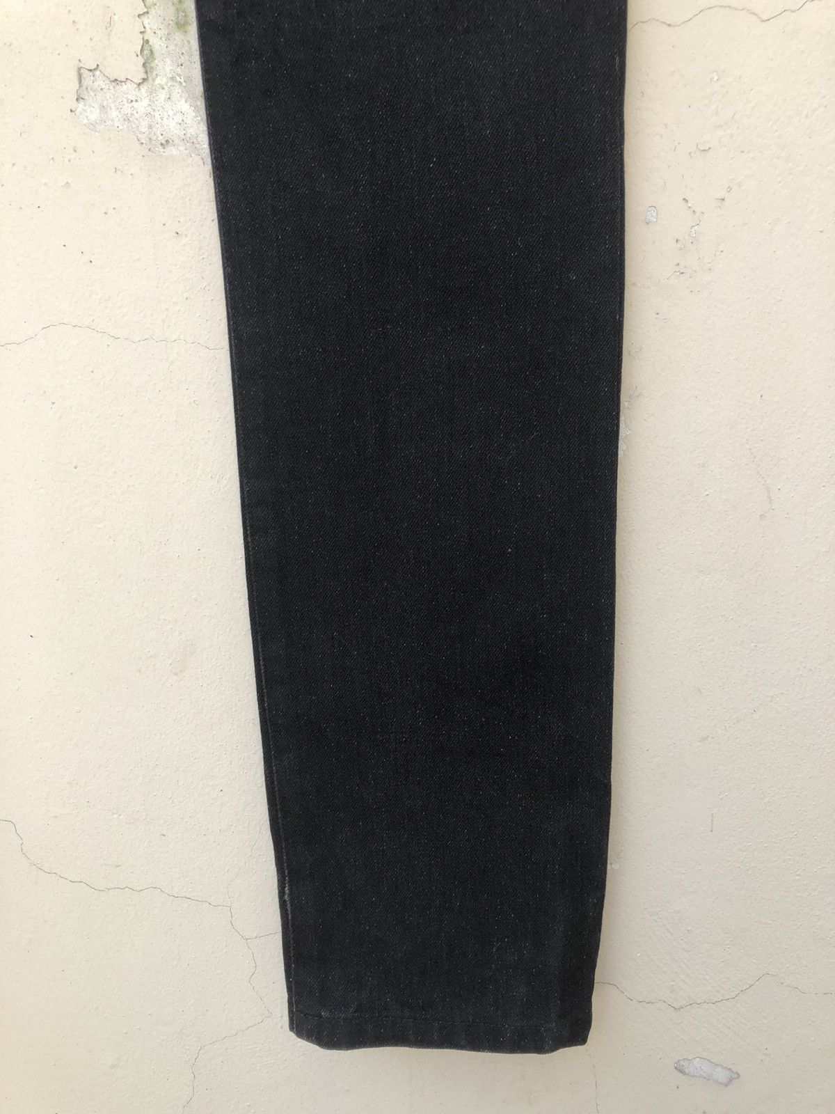 Vintage S’exprimer by Yuta Readymade Japan Black Denim Stacked Jeans Size US 30 / EU 46 - 14 Thumbnail