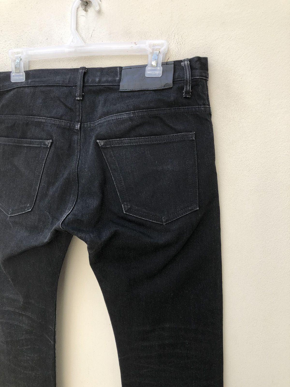 Vintage S’exprimer by Yuta Readymade Japan Black Denim Stacked Jeans Size US 30 / EU 46 - 20 Thumbnail