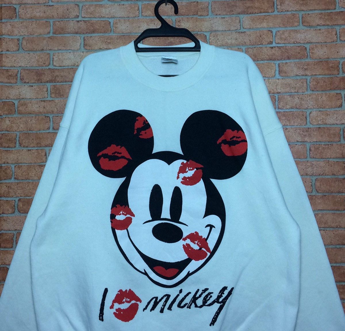 Disney × Mickey Mouse × Vintage Mickey Mouse Over Print Cartoon Disney Crewneck Pullover Size US XL / EU 56 / 4 - 2 Thumbnail