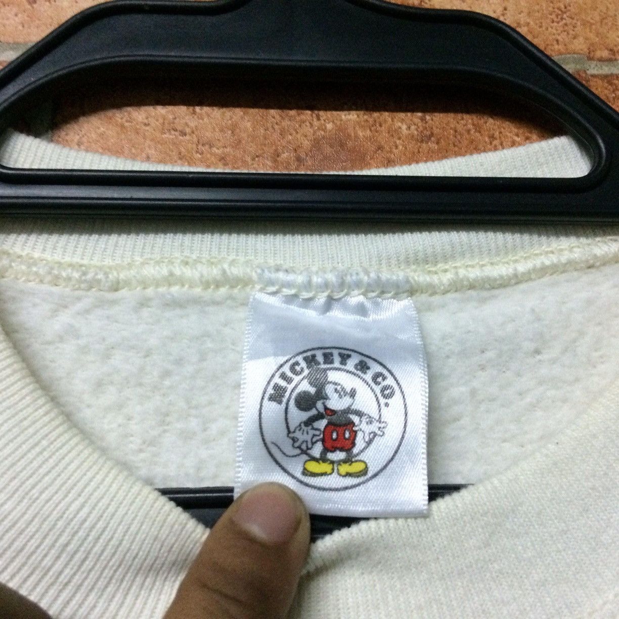 Disney × Mickey Mouse × Vintage Mickey Mouse Over Print Cartoon Disney Crewneck Pullover Size US XL / EU 56 / 4 - 3 Thumbnail