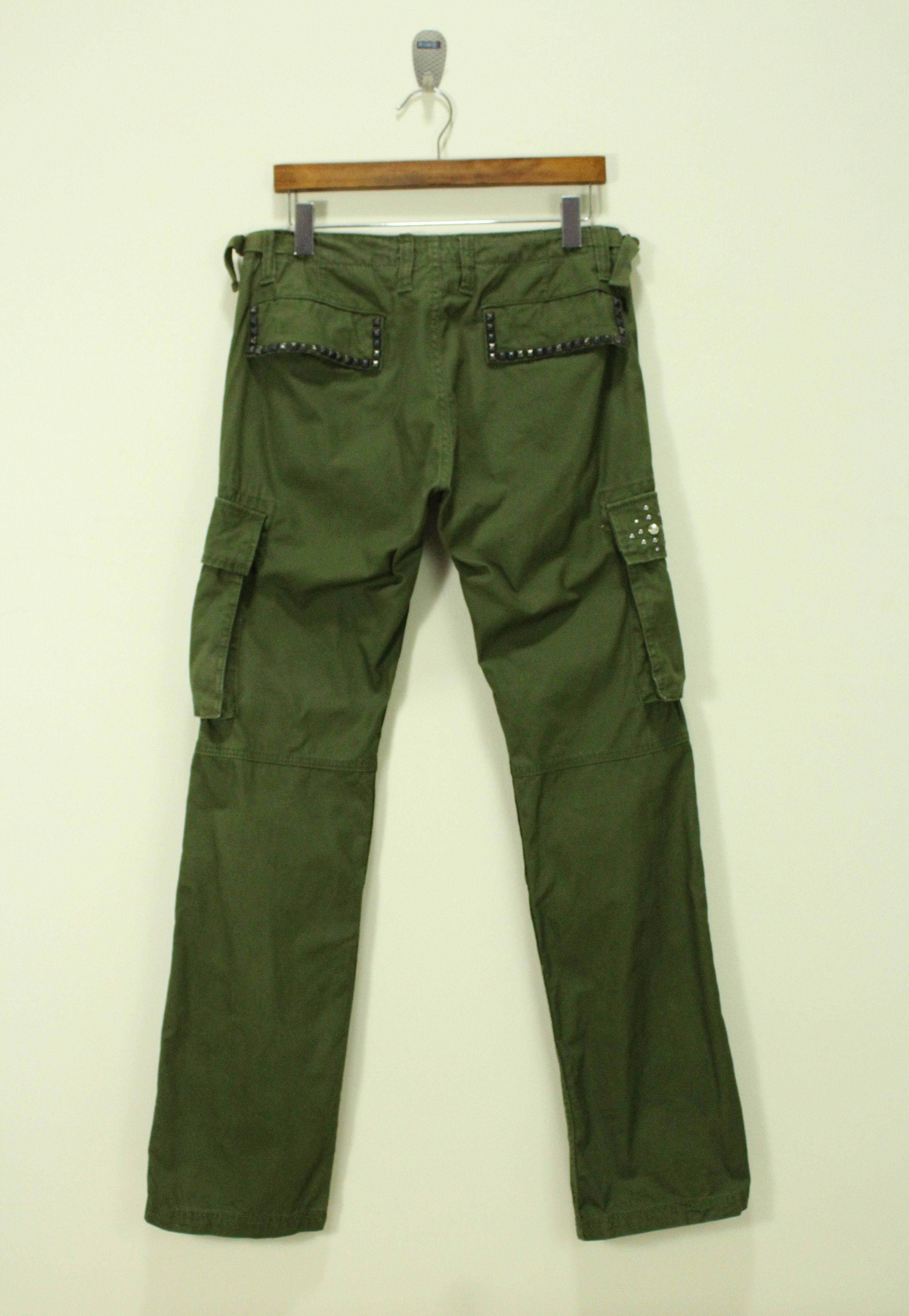 Japanese Brand Stud Pocket NEUTRAL INFINITY Cargos Utility Army Size US 32 / EU 48 - 3 Thumbnail
