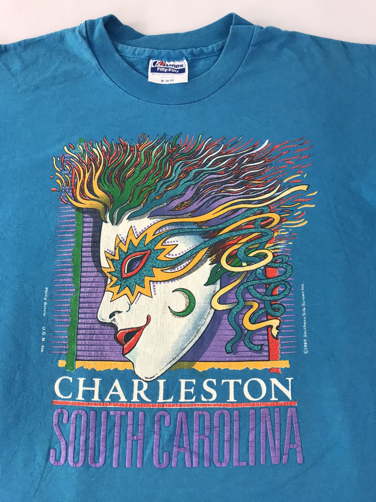 Hanes Hanes Philip Bascler Charleston South Carolina Tee Printed Size US M / EU 48-50 / 2 - 2 Thumbnail