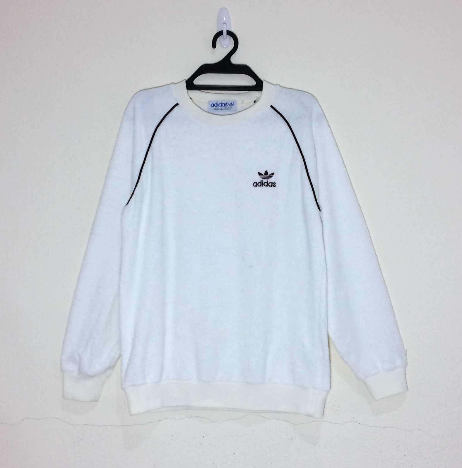 Vintage Crewneck Fleece Adidas Trefoil 90's