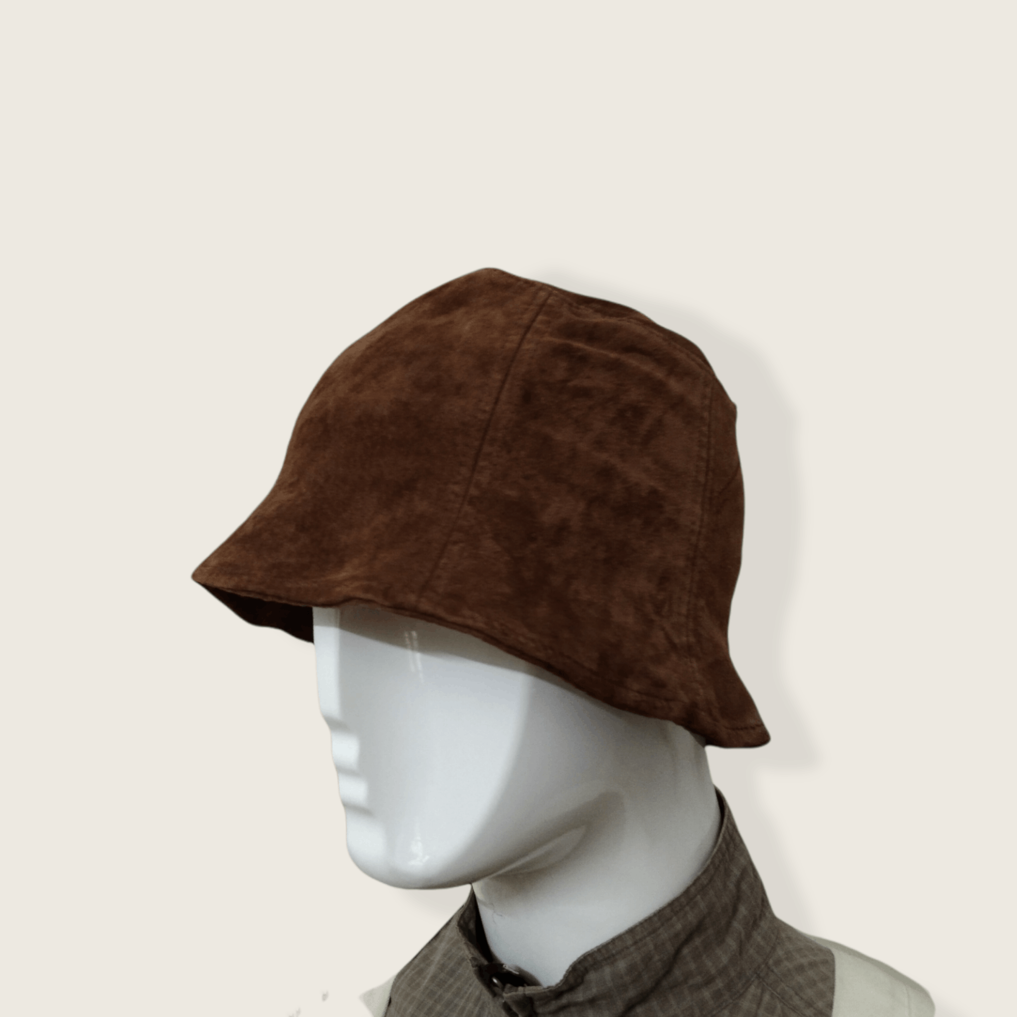 Genuine Leather × Vintage VINTAGE GENUINE PIG LEATHER BUCKET HAT Size ONE SIZE - 3 Thumbnail