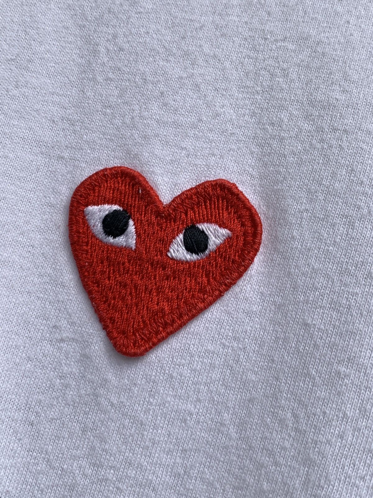 Comme des Garcons Comme des Garçons Play Big Logo Heart White T-Shirt Size US M / EU 48-50 / 2 - 6 Thumbnail